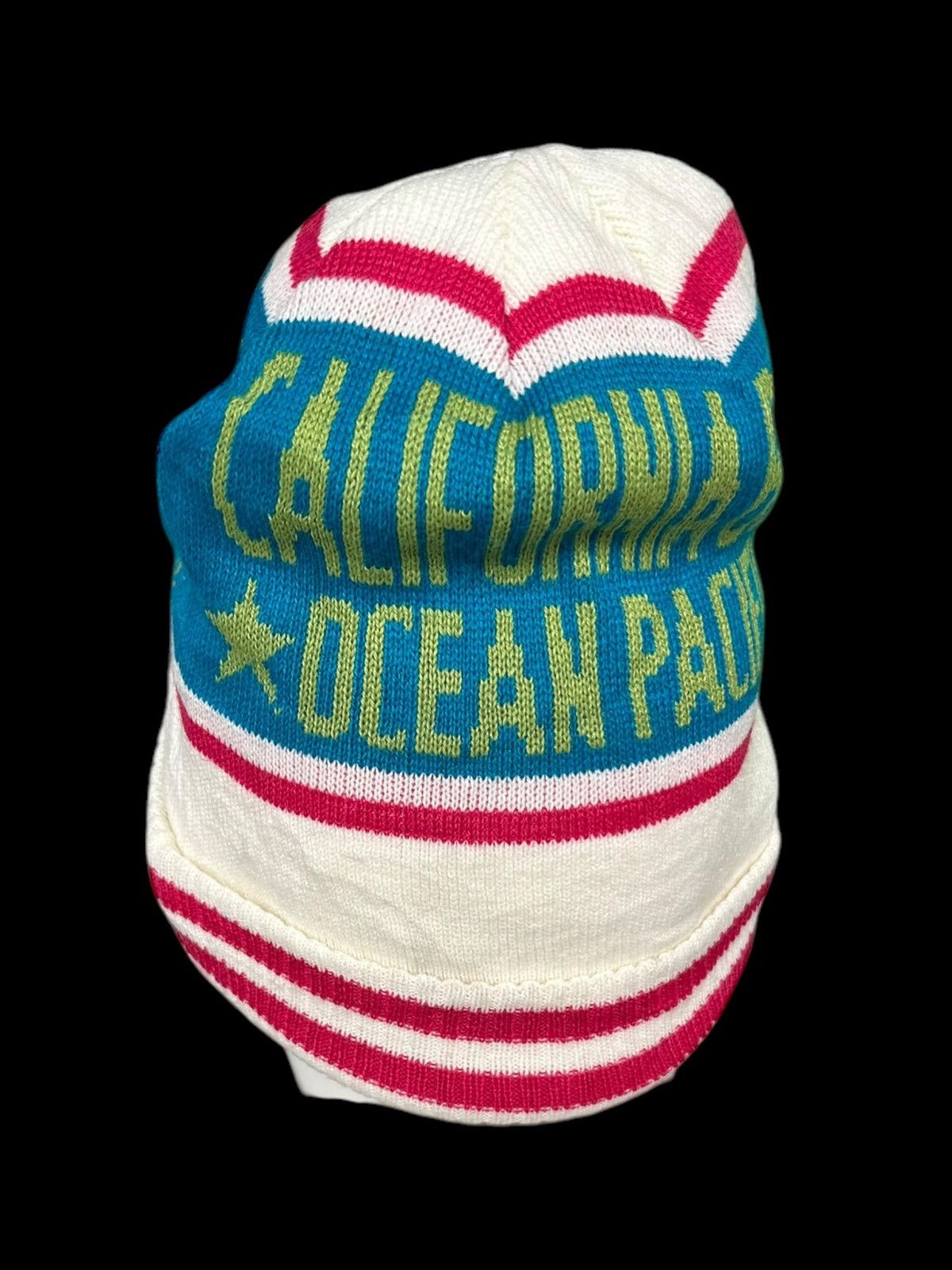 Japanese Brand × Kapital × Vintage Ocean pacific knitt Rare Design Beanie Hats ☠️☠️ Size ONE SIZE - 4 Thumbnail