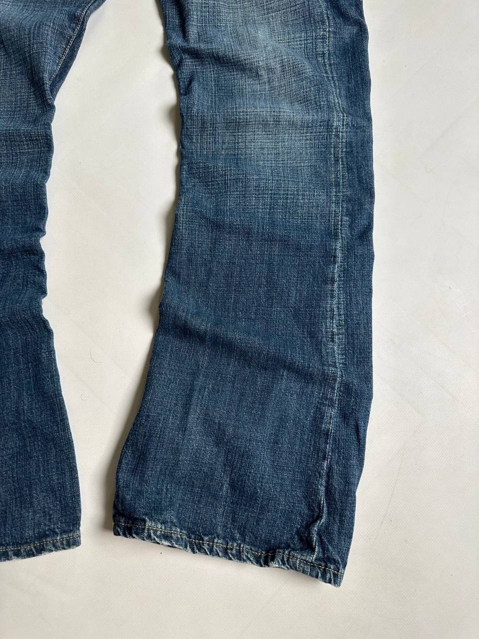 G-Star 00s Vintage G Star RAW Washed Flared Japan Jean Size US 33 - 3 Thumbnail