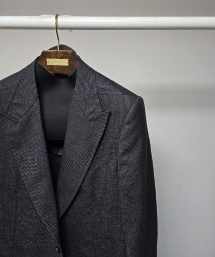 Tom Ford o1sm1stk0824 Shelton Out Pocket Prince Whale Check Blazer Size US L / EU 52-54 / 3 - 2 Thumbnail