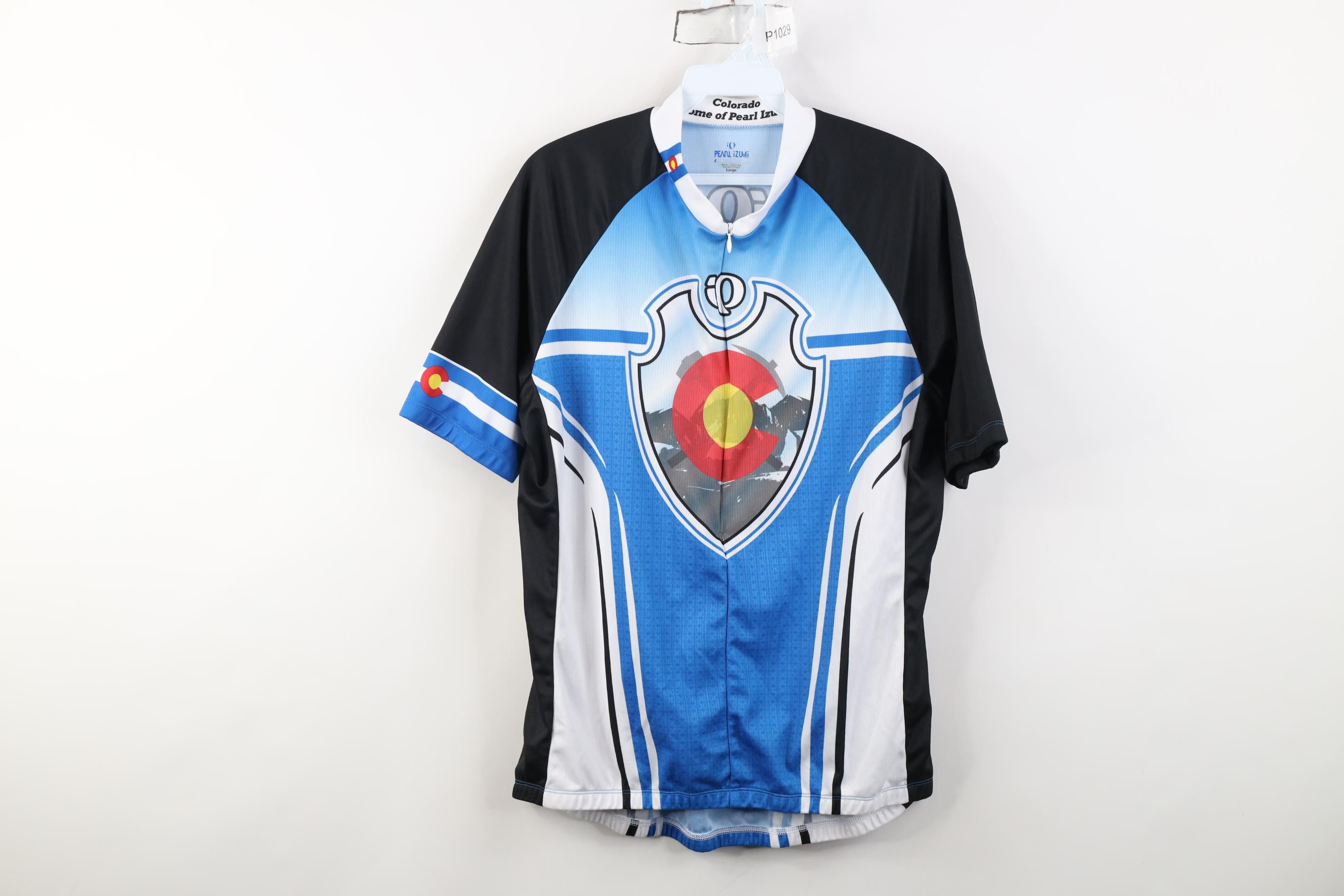 PEARL iZUMi Vintage Pearl Izumi All Over Print Bicycle Cycling Jersey Size US L / EU 52-54 / 3 - 1 Thumbnail