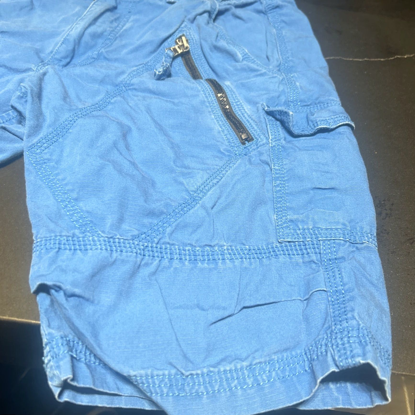 Vintage Armani Exchange Women's Shorts Cargo Blue 28 Khaki - Pre-owned - Regular Size 28 Womens Blue Armani Exchange Size 28" / US 6 / IT 42 - 3 Thumbnail