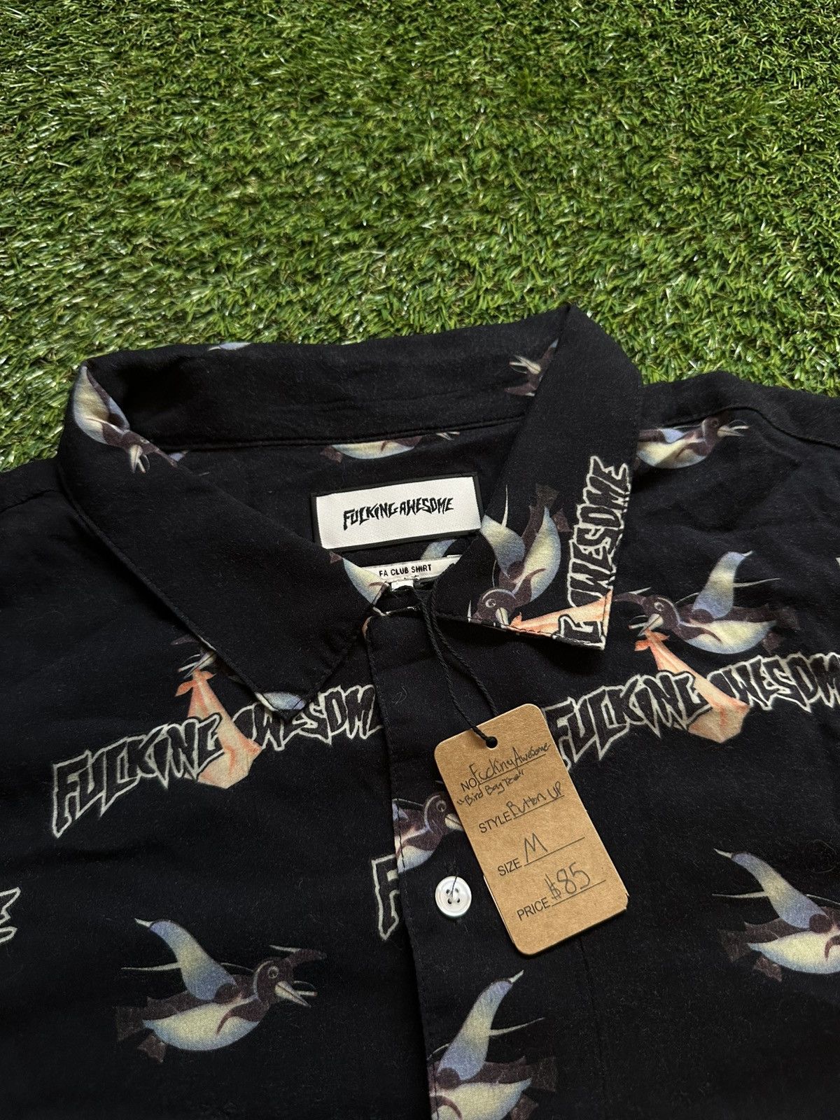 Fucking Awesome Fucking Awesome Bird Bag Rayon Button Up Tee Size US M / EU 48-50 / 2 - 3 Thumbnail