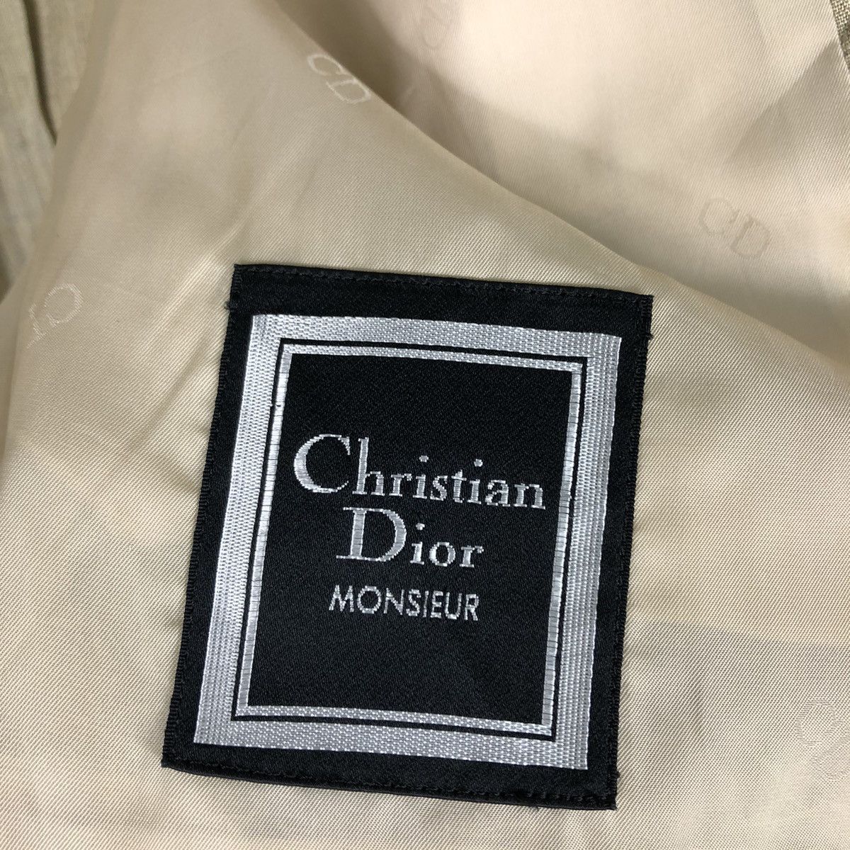 Christian Dior Monsieur 🔥Rich Brown - Double Breast Coats Jacket Herringbone Size US M / EU 48-50 / 2 - 15 Thumbnail