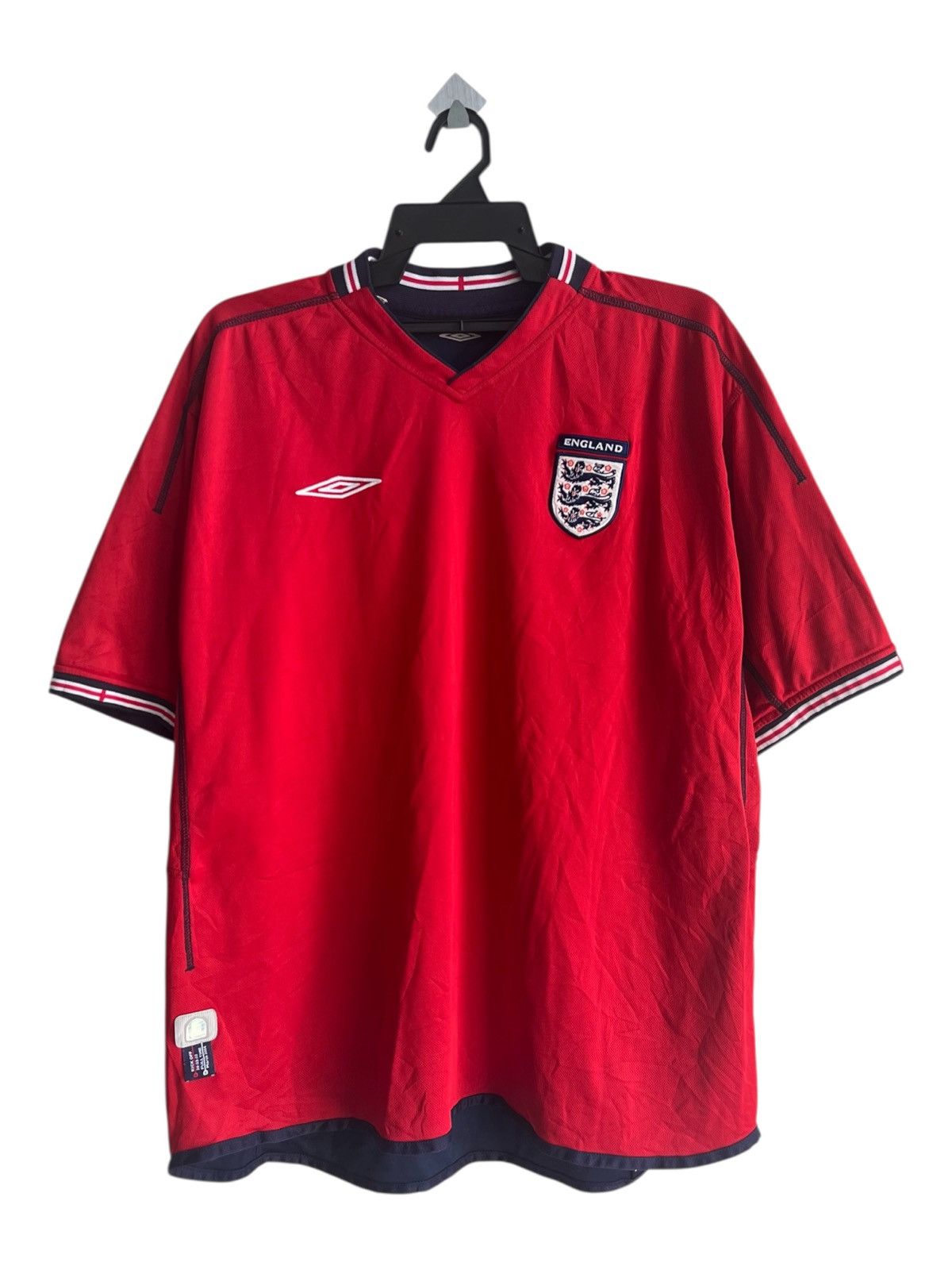 Umbro Original Vintage 2002-04 Umbro England Revisable Away Jersey Size US XL / EU 56 / 4 - 1 Thumbnail