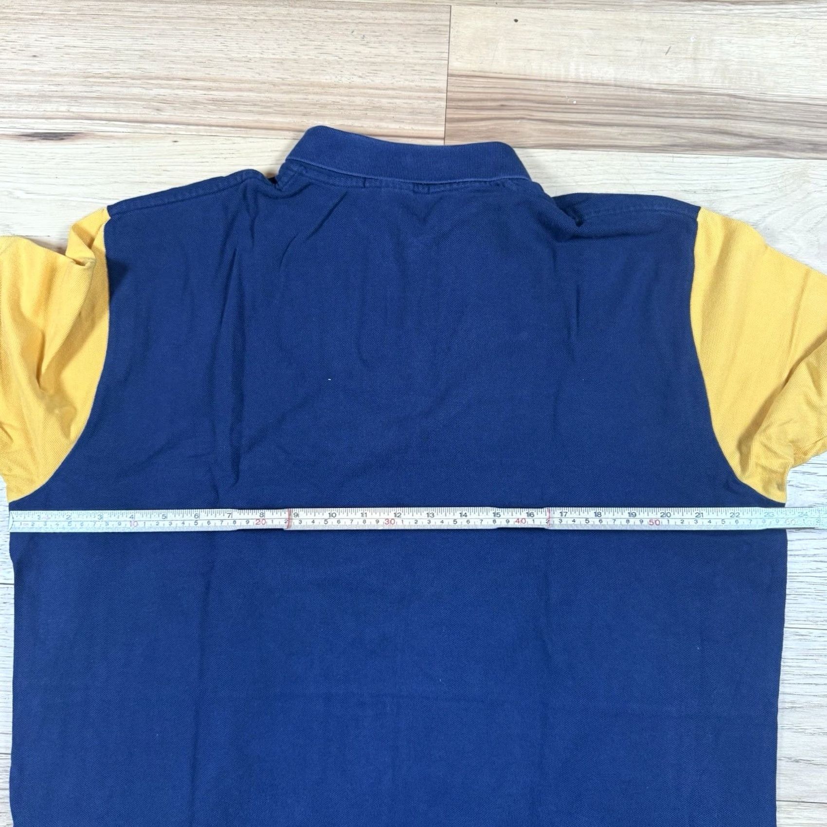 Polo Ralph Lauren VINTAGE Polo Ralph Lauren Rugby Shirt Mens XL Crown Crest Yellow Blue Stripe Short Sleeve Cotton USA Striped Rugby Shirt Mens XL Blue Size US XL / EU 56 / 4 - 6 Thumbnail