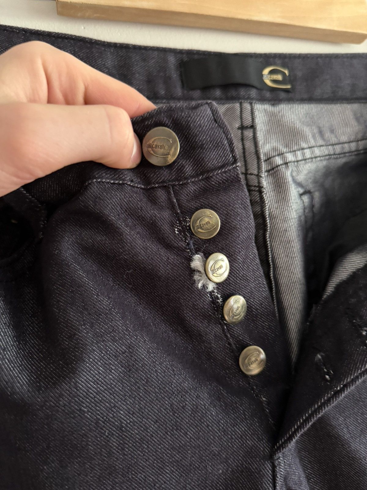 Vintage Y2K Just Cavalli Dark Wash Bootcut Jeans