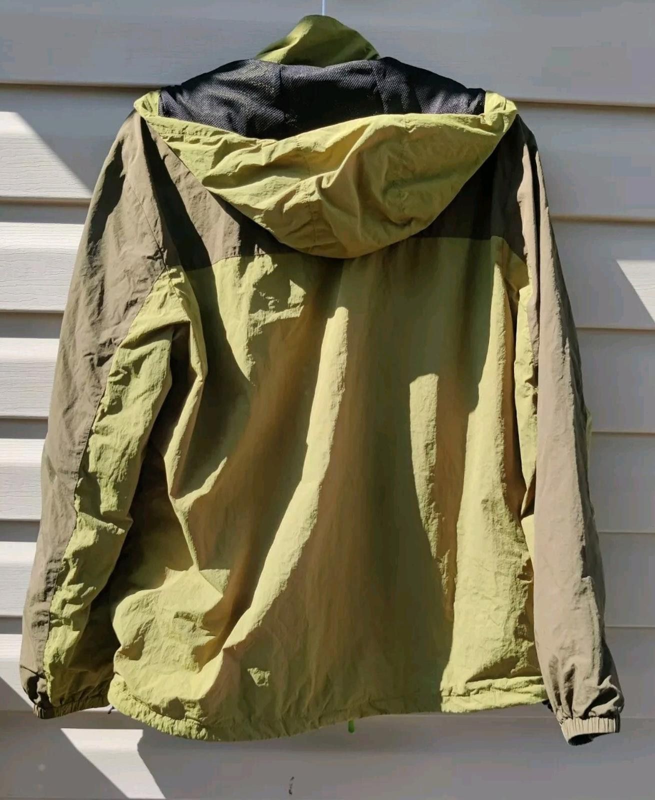 Casio CASEI Windbreaker Rain Jacket Medium Hooded Green Pockets Size US M / EU 48-50 / 2 - 3 Thumbnail
