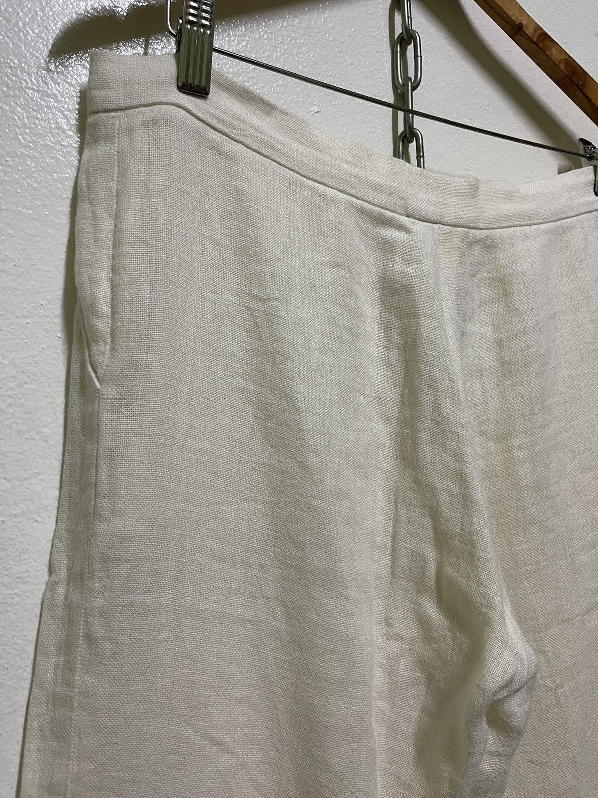 Krizia × Krizia Uomo Krizia Linen Pants Beigi 44 Italy Size 30" / US 8 / IT 44 - 9 Thumbnail