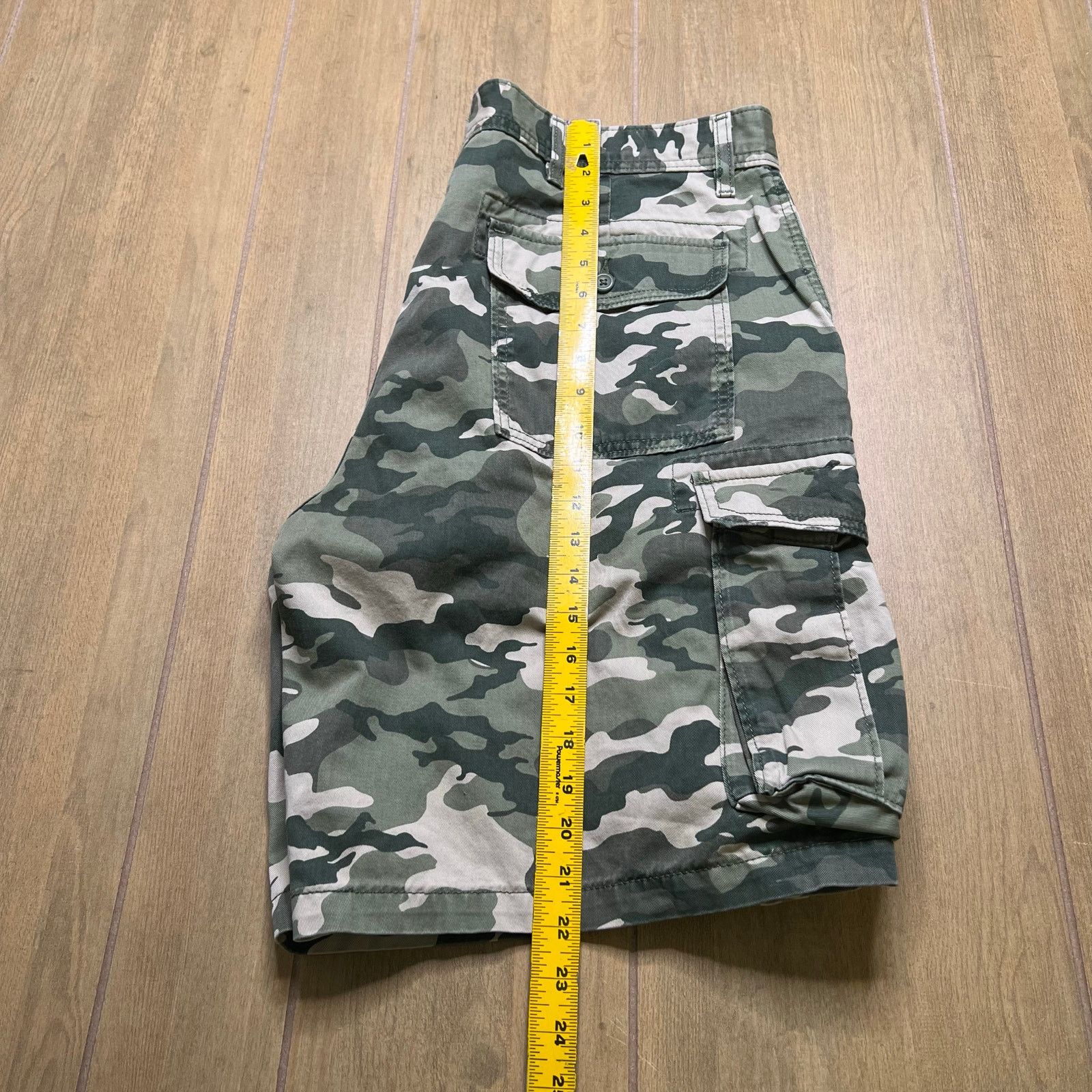 Vintage Levi Strauss Shorts Mens Sz 38 Green Camouflage Cargo Y2K Size US 38 / EU 54 - 7 Thumbnail