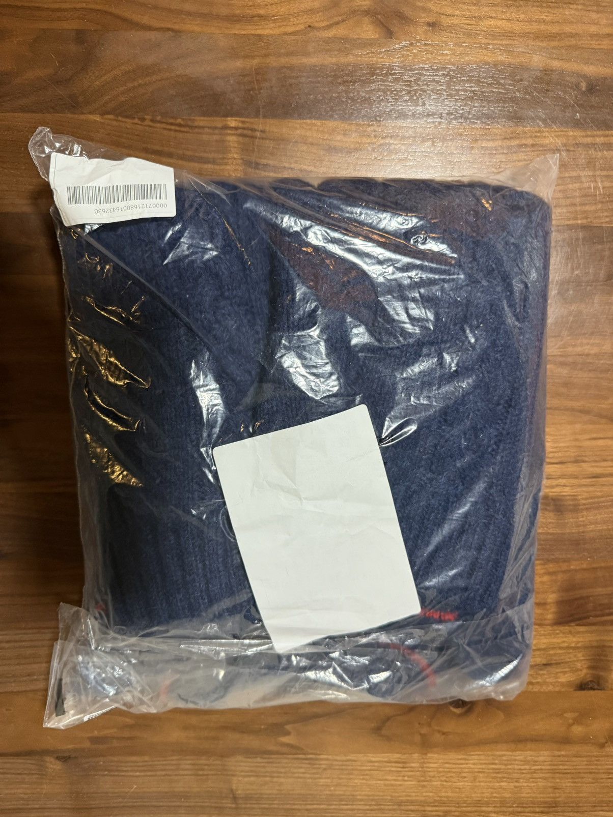 Polo Ralph Lauren Polo Ralph Lauren Cable-Knit Polo-Collar Letter Sweater Navy Size US XL / EU 56 / 4 - 9 Thumbnail