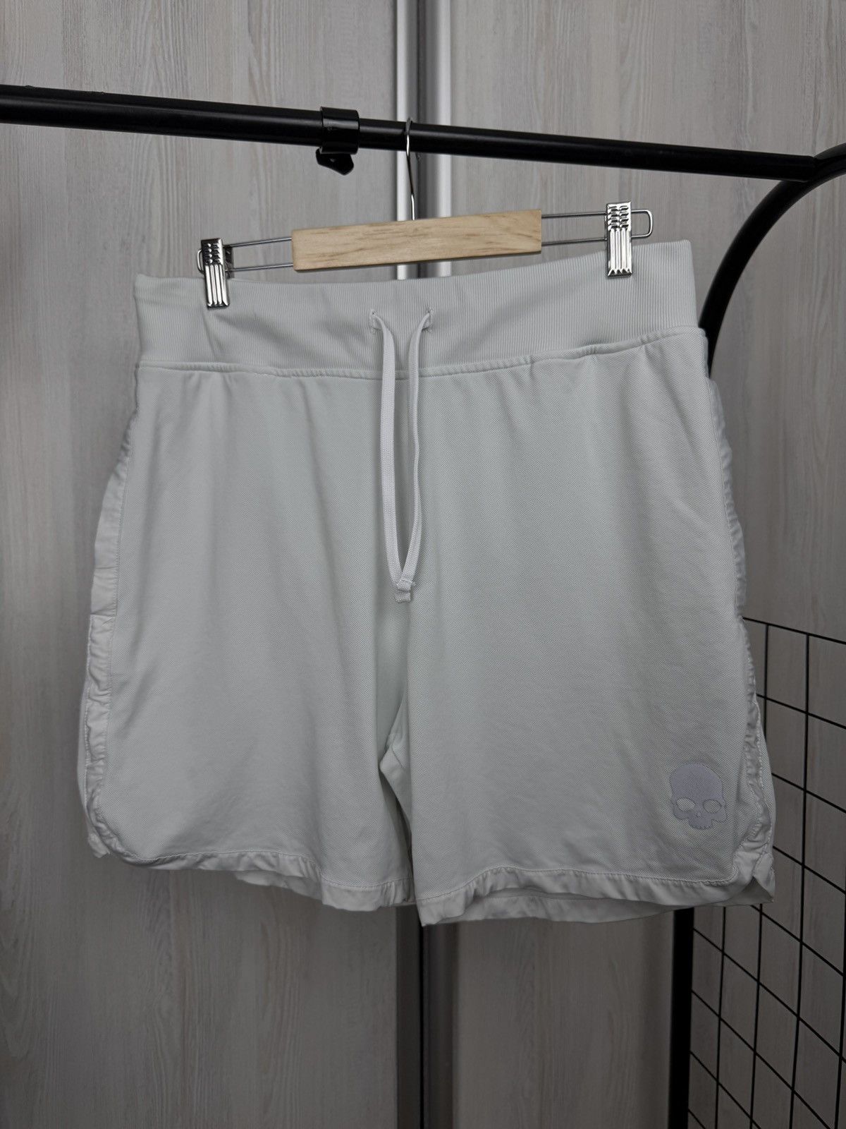 HYDROGEN Hydrogen white nylon reflective logo shorts Size US 36 / EU 52 - 2 Thumbnail