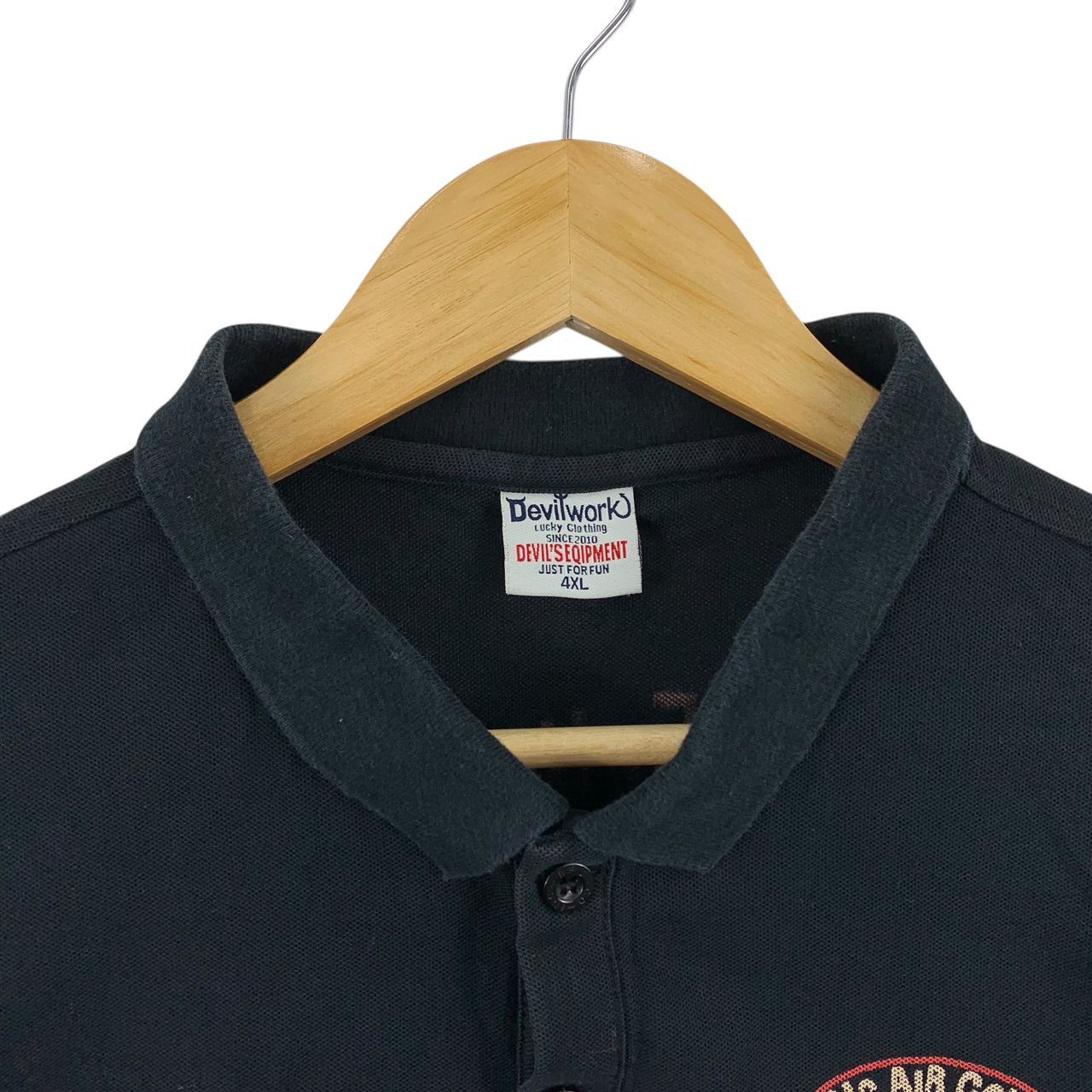 Japanese Brand × Tedman × Vintage Vintage TEDMAN Devil work back hit polo tee Size US XXL / EU 58 / 5 - 3 Thumbnail