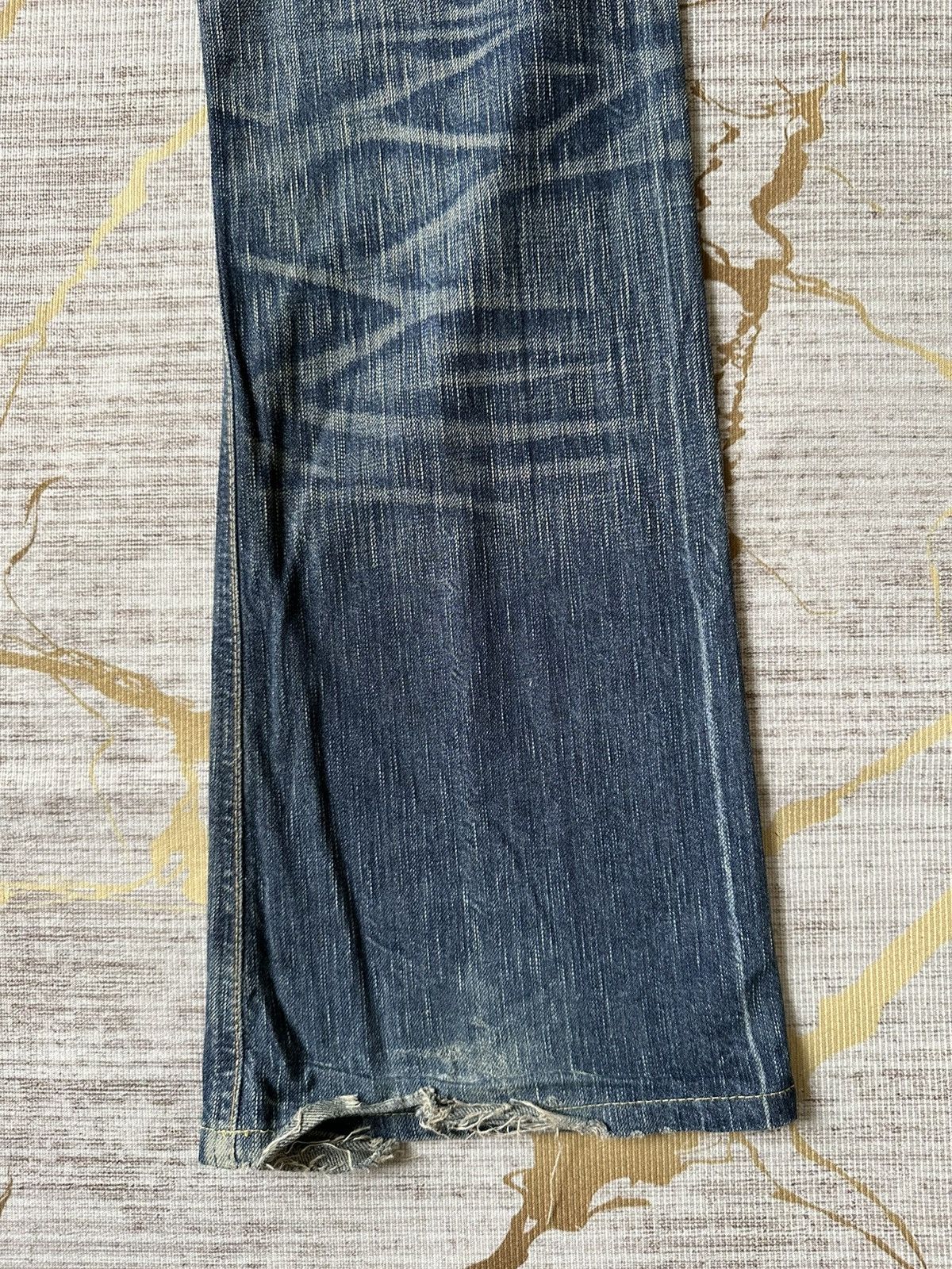 Japanese Brand FLARE Edwin 503 Claw Marks Design Denim Size US 32 / EU 48 - 16 Thumbnail
