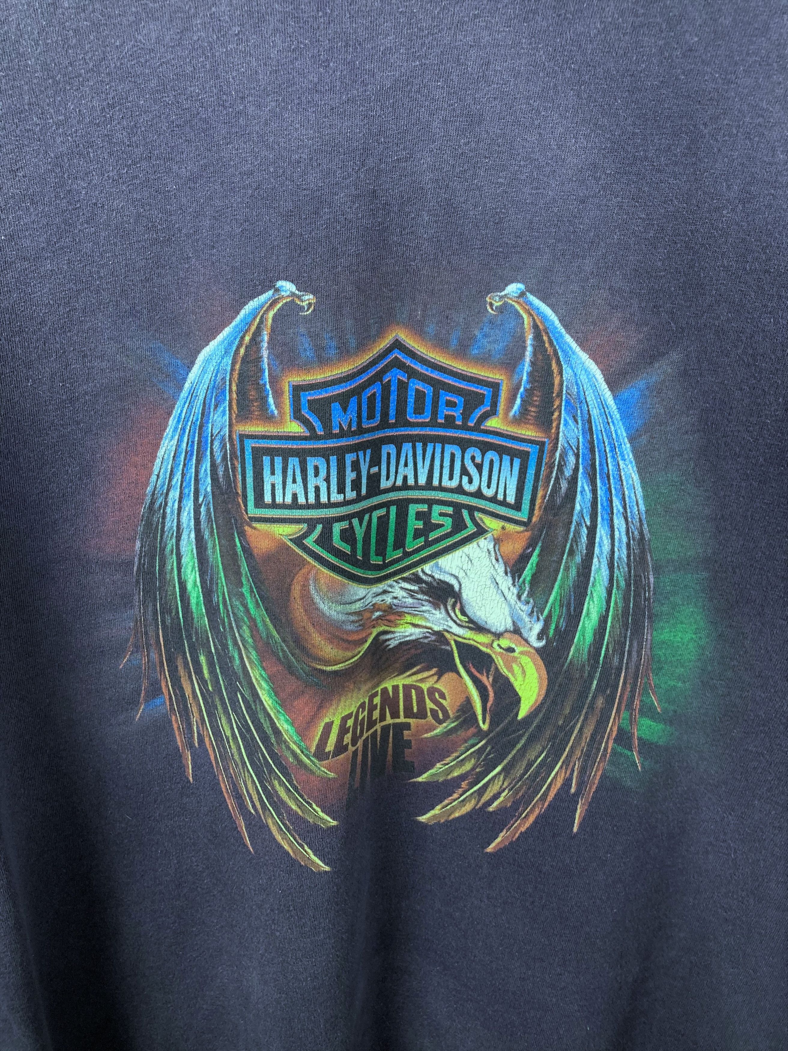 Harley Davidson Harley Davidson Legends Live USA Eagle Graphic Rare Tshirt Size US L / EU 52-54 / 3 - 2 Thumbnail