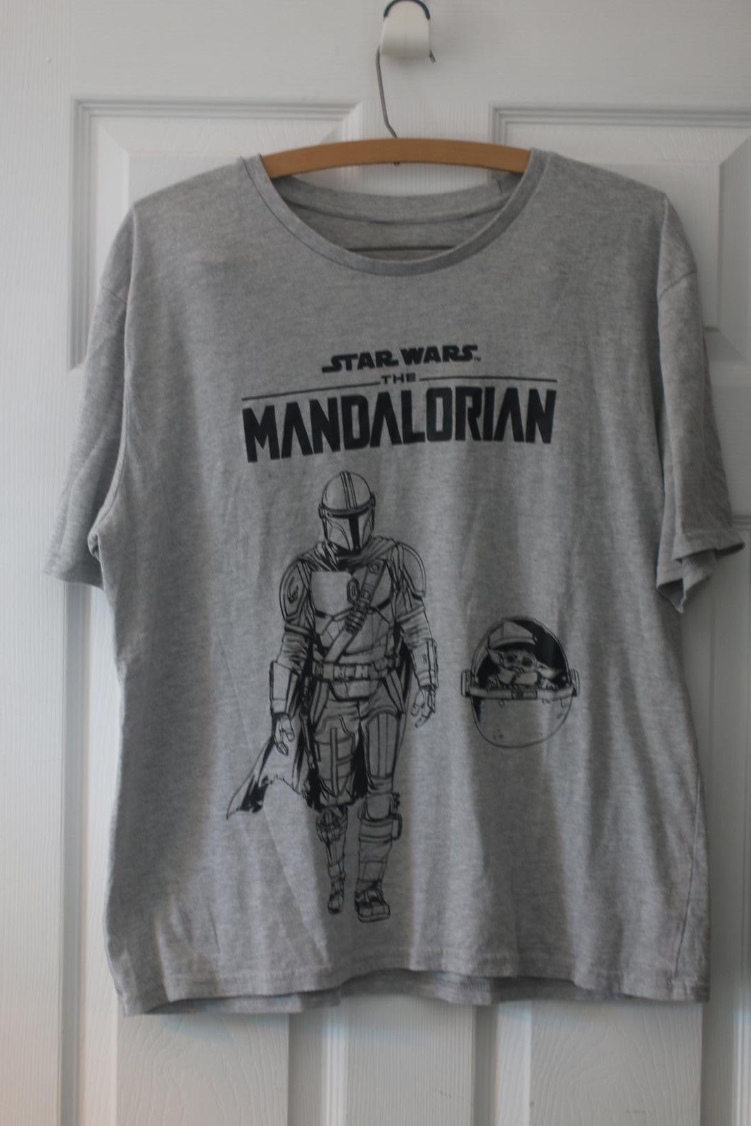 Unknown London Star Wars The Mandalorian T-Shirt Gray Tee Grogu Adult Size Size US XL / EU 56 / 4 - 1 Thumbnail