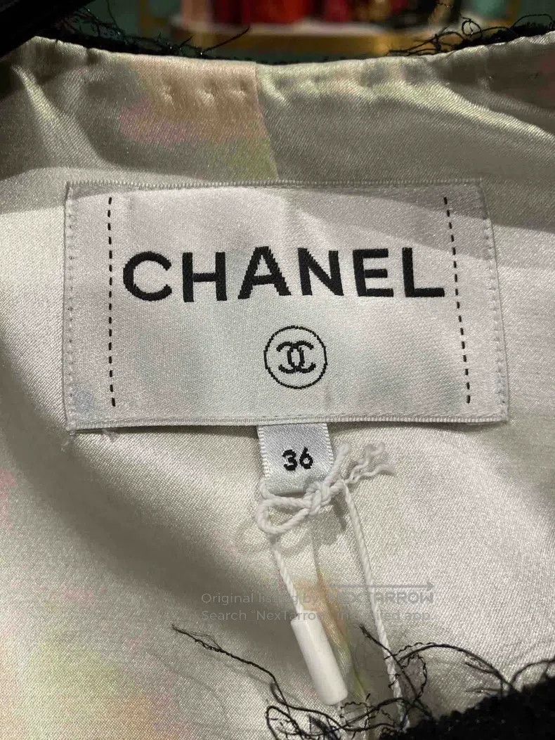 Chanel Chanel Equestrian series black and white stitching tassel Size XS / US 0-2 / IT 36-38 - 2 Thumbnail