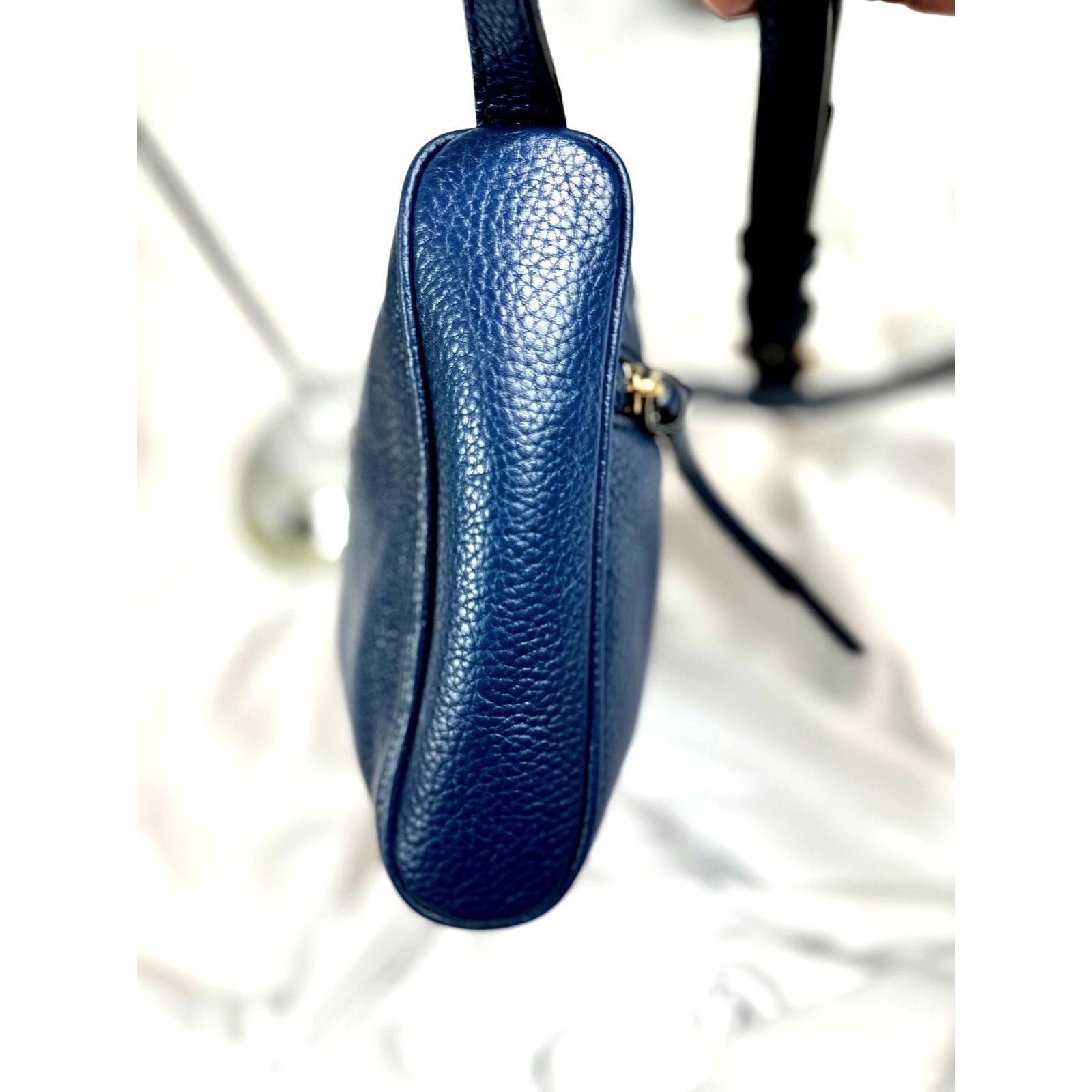 Kate Spade Kate Spade Pebbled Leather Top Zip Crossbody Sapphire Size ONE SIZE - 13 Thumbnail