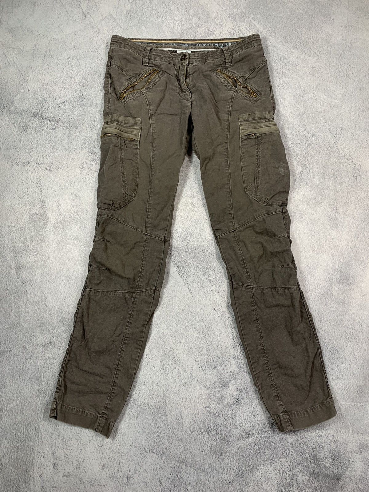 Vintage Y2K Aeronautica Militare cargo aviator pants 29