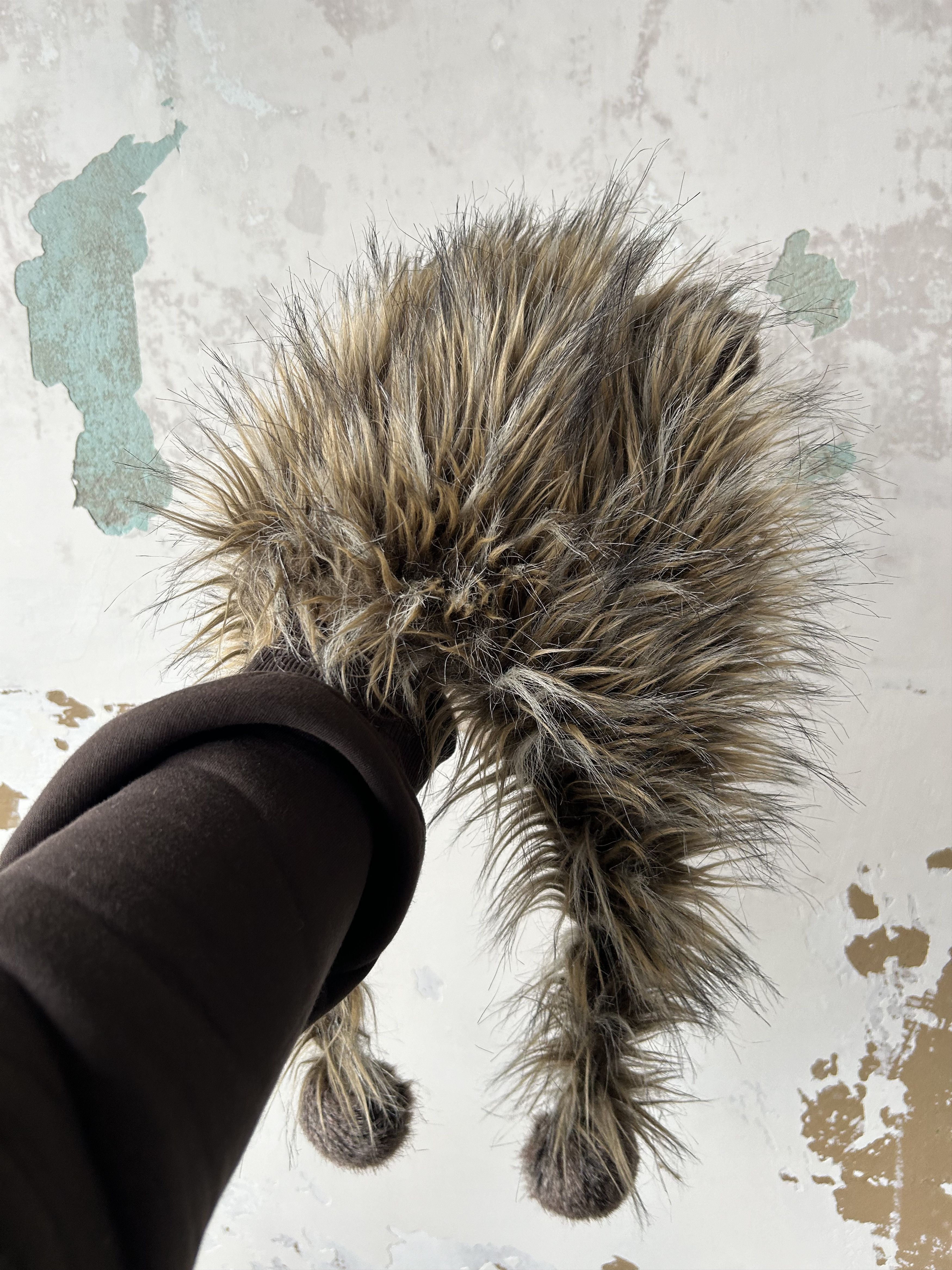 Vintage Ushanka Trapper Hat Furry Mohair Fuzzy Fur Hat Y2K Size ONE SIZE - 1 Thumbnail