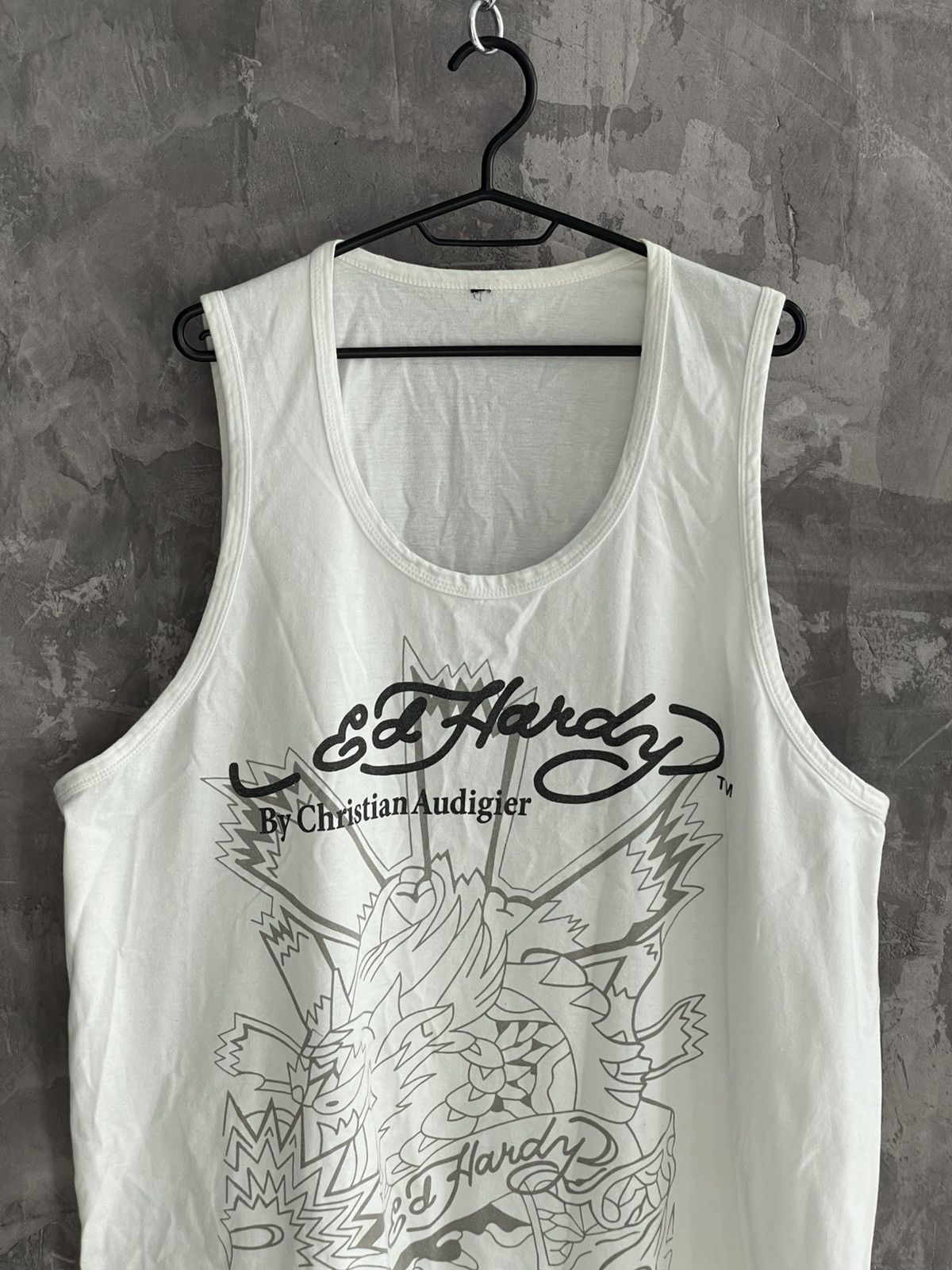 Hysteric Glamour VINTAGE Y2K ED HARDY 2 SIDES TANK TOP RARE TEE Size US XXL / EU 58 / 5 - 2 Thumbnail