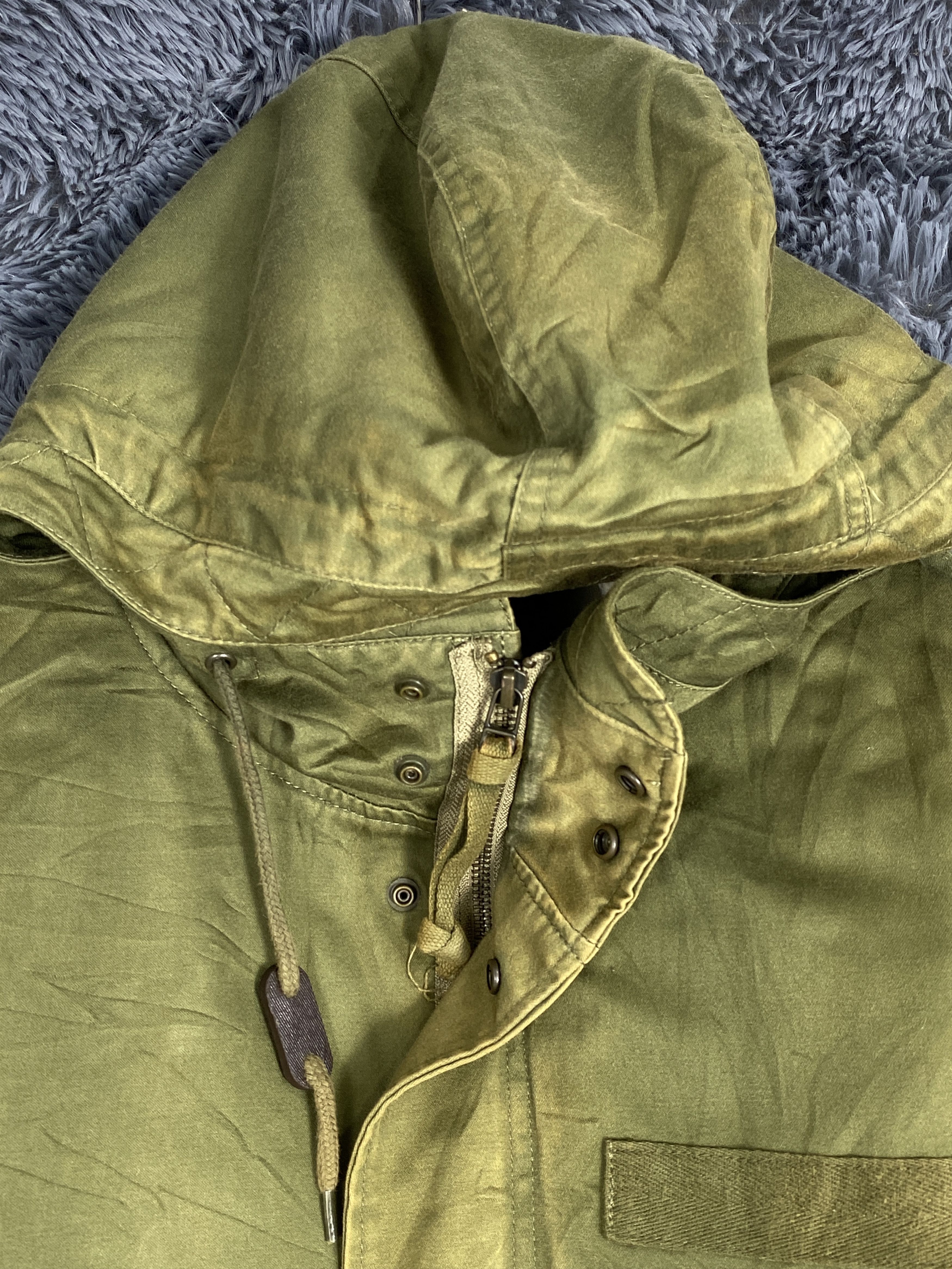 GU Vintage GU Hoodie Zip Up Long Canvas Jacket Size US L / EU 52-54 / 3 - 3 Thumbnail