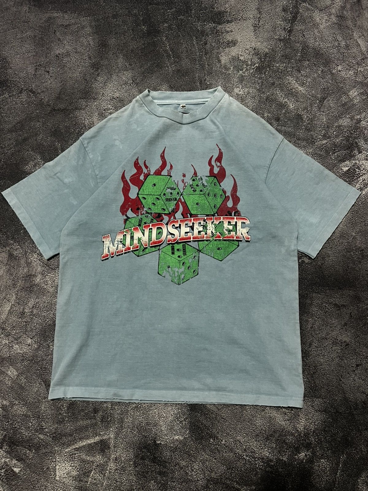 Mindseeker Mindseeker Flame Dice Heavy Weight Cotton tees Size US L / EU 52-54 / 3 - 1 Thumbnail