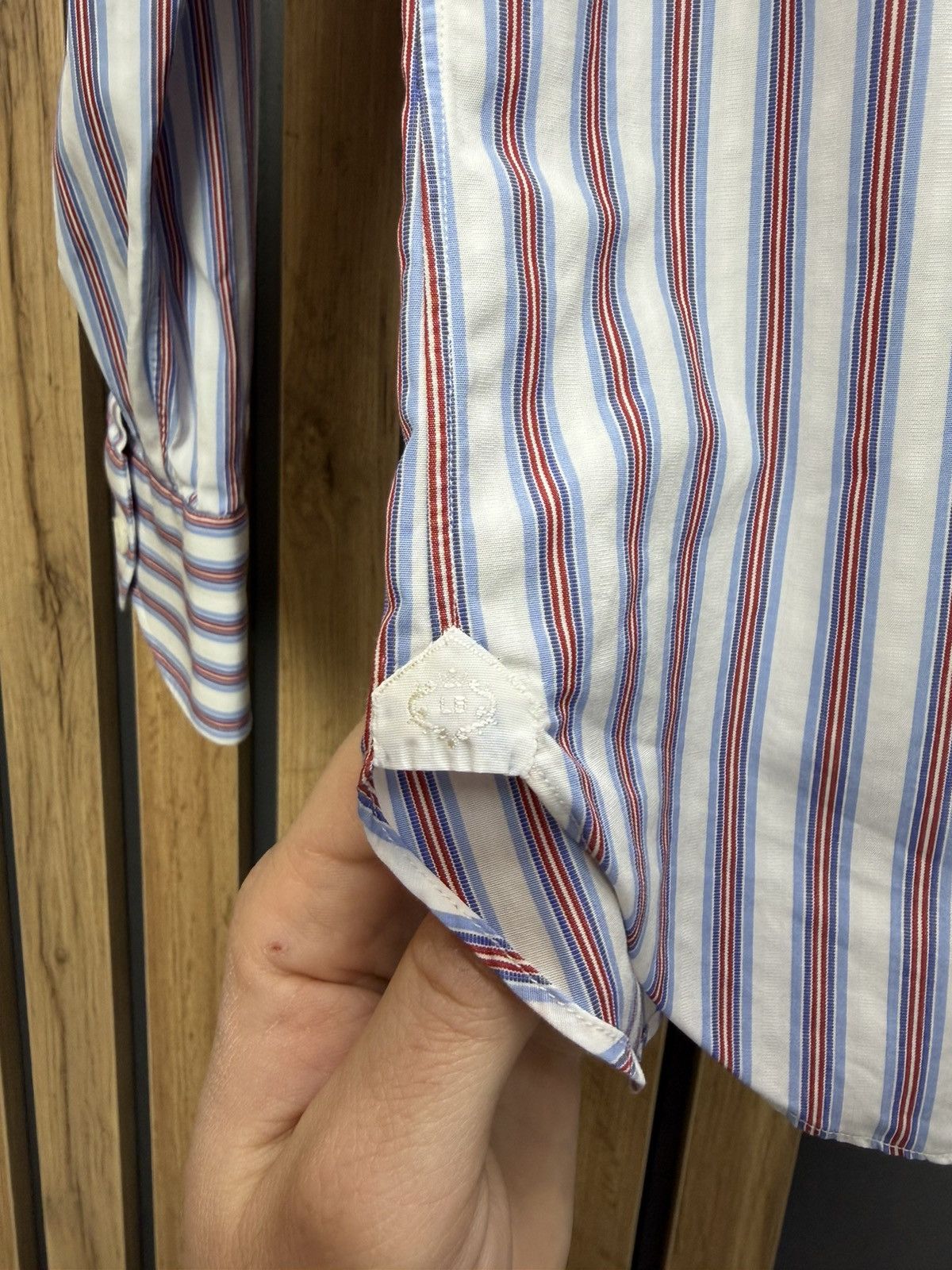 Luigi Borrelli Luigi Borrelli Napoli Striped Cotton Shirt Men’s Size US L / EU 52-54 / 3 - 11 Thumbnail