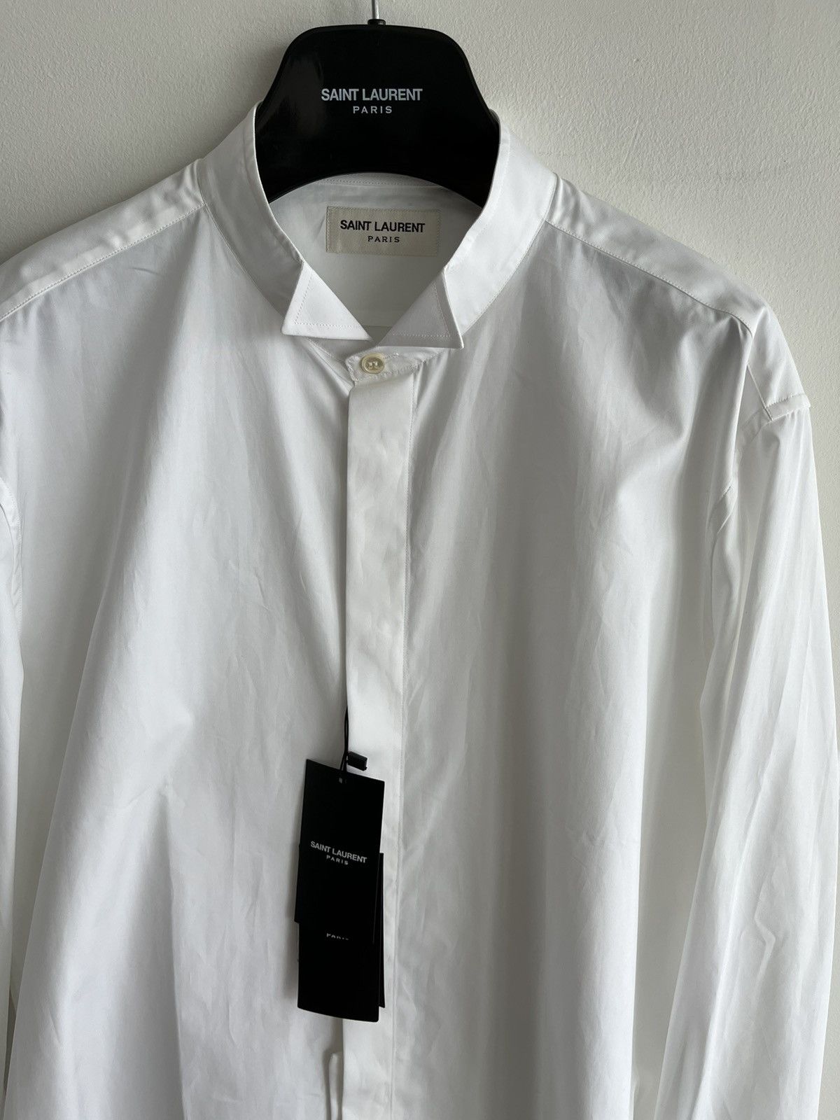 Hedi Slimane × Saint Laurent Paris × Yves Saint Laurent Extremely Rare Brand New Hedi Slimane 2015 Tuxedo Shirt Size US M / EU 48-50 / 2 - 6 Thumbnail