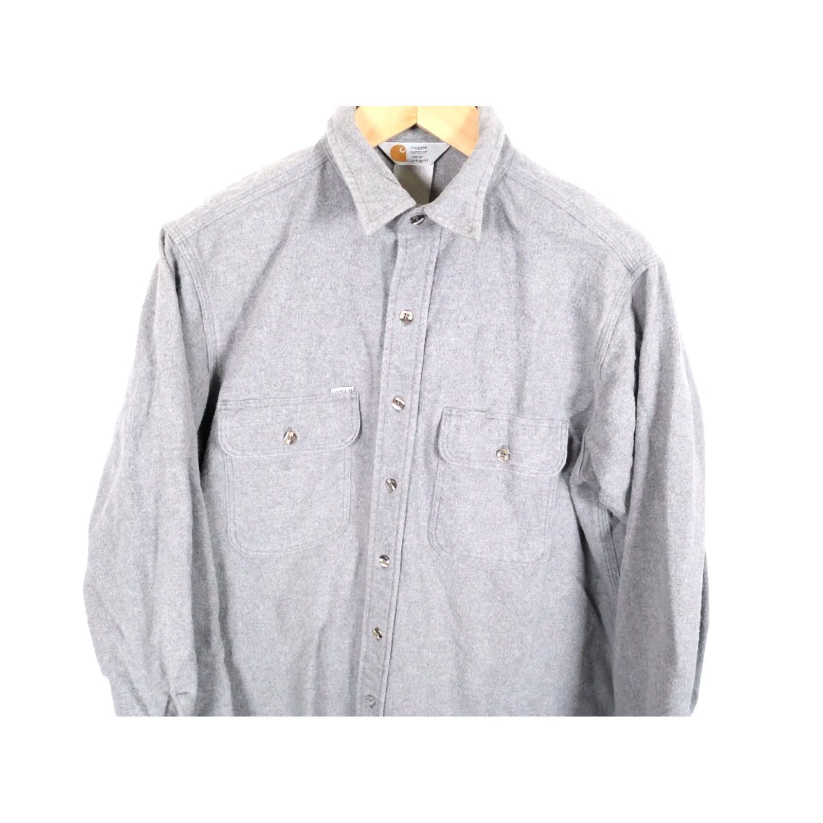Carhartt VINTAGE Carhartt Shirt Mens XL Gray 90s Flannel Men Rugged Outdoor Wear Workwear VTG Size US XL / EU 56 / 4 - 4 Thumbnail