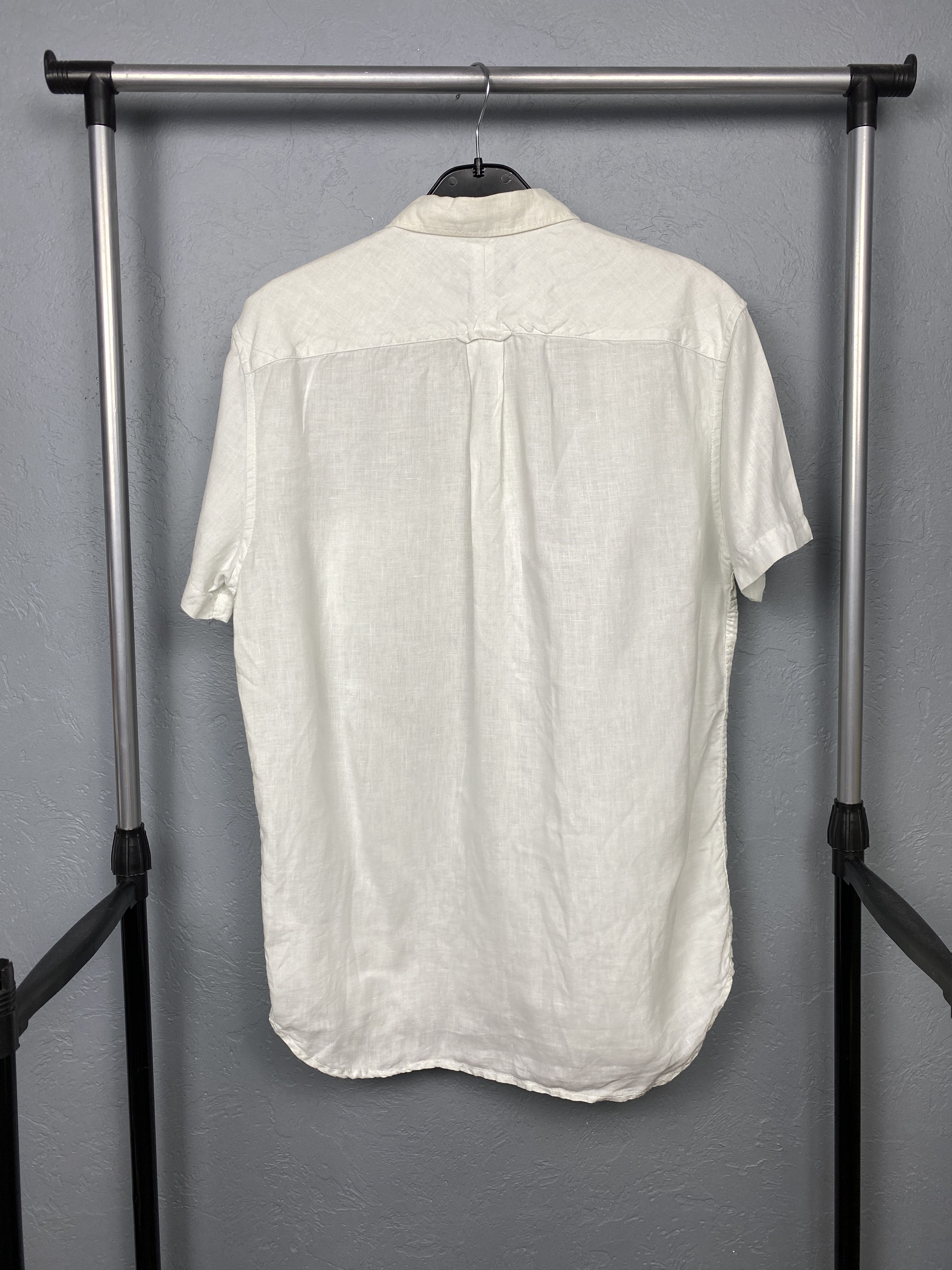 Paul Smith Paul Smith Vintage Mens White LINEN Short Sleeve Shirt Size US M / EU 48-50 / 2 - 6 Thumbnail