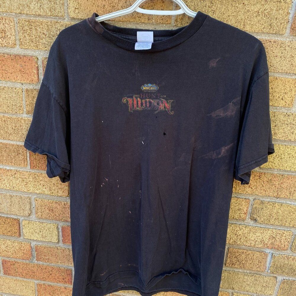 Vintage Vintage World of Warcraft The Hunt for Illidan Promo T Shir Size US L / EU 52-54 / 3 - 7 Thumbnail