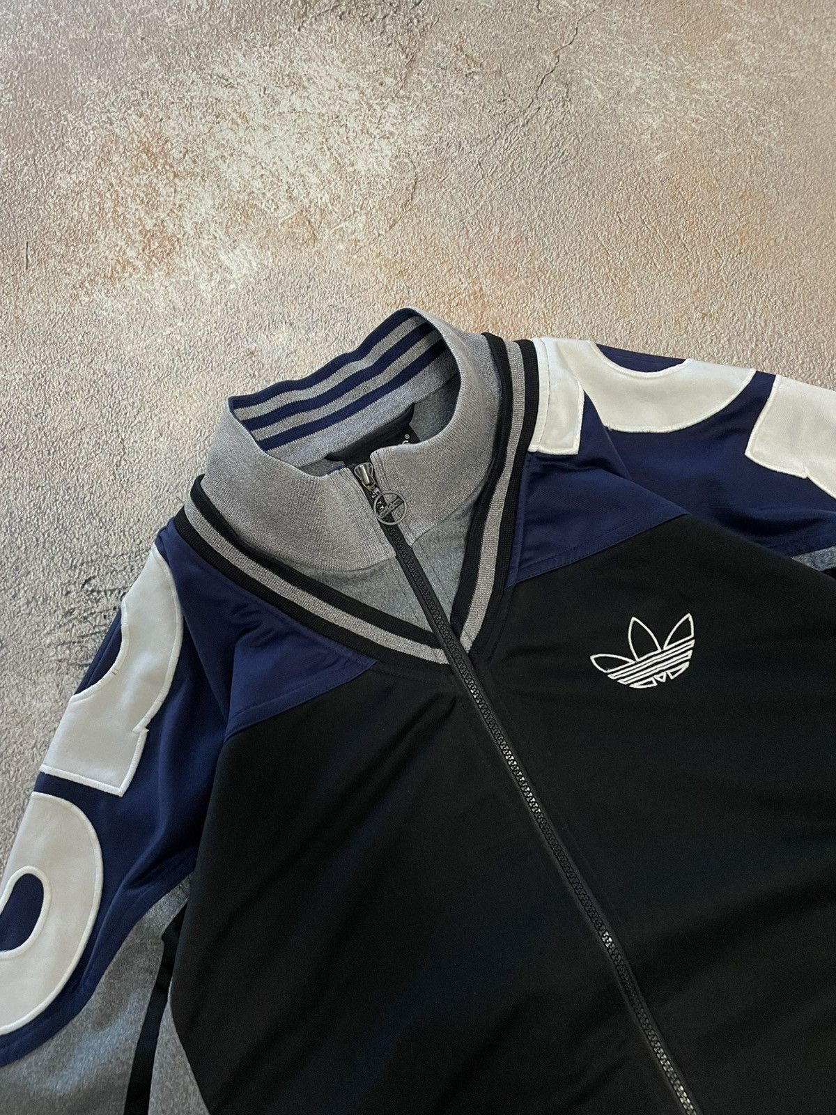 Adidas Vintage Adidas Big Logo Cotton Track Jacket Size US M / EU 48-50 / 2 - 5 Thumbnail