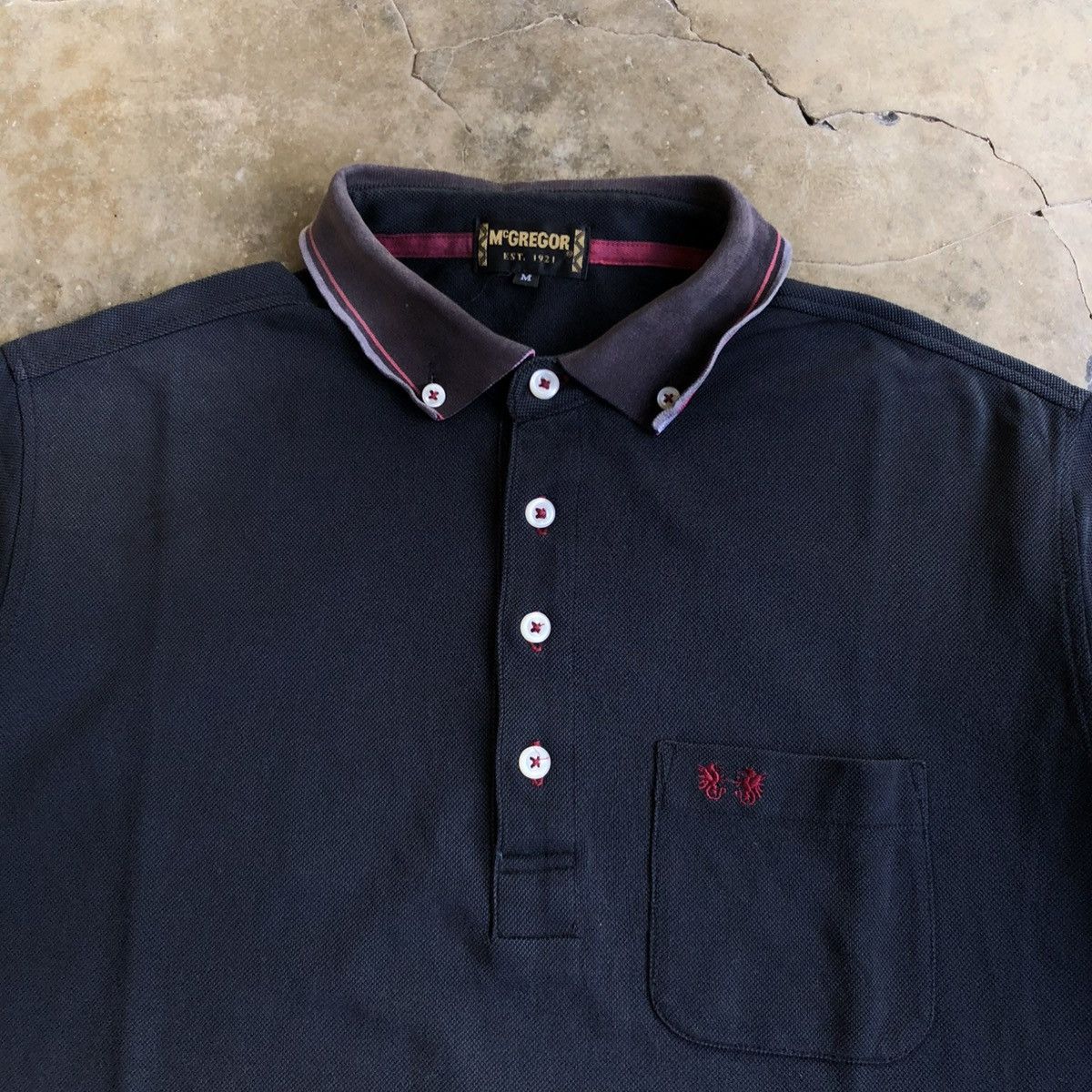 McGregor Vintage McGregor Pocket Logo Polo T-shirt Black Size US M / EU 48-50 / 2 - 4 Thumbnail