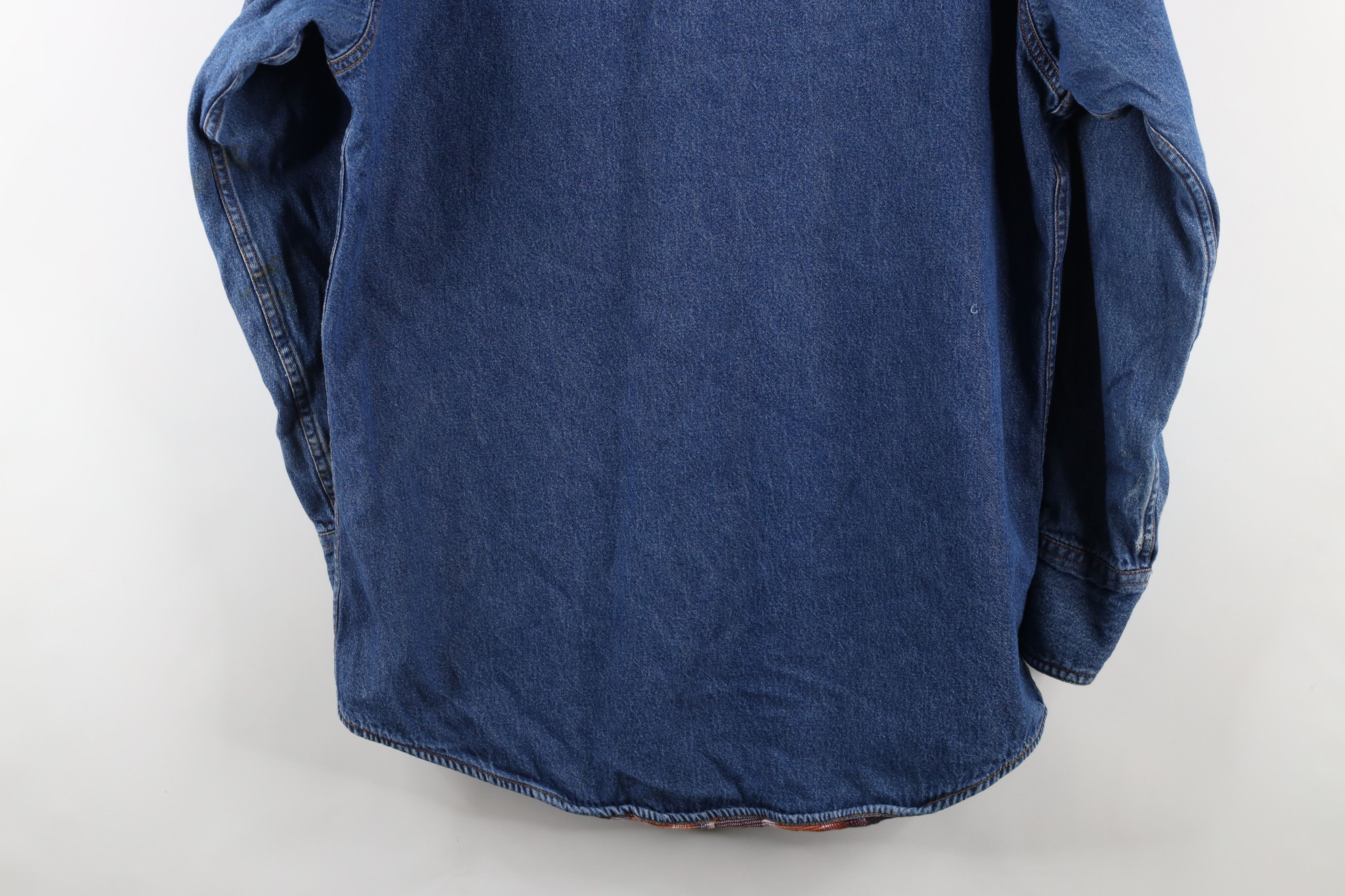 Vintage Vintage 90s Streetwear Denim Button Shirt Jacket Shacket Size US M / EU 48-50 / 2 - 15 Thumbnail