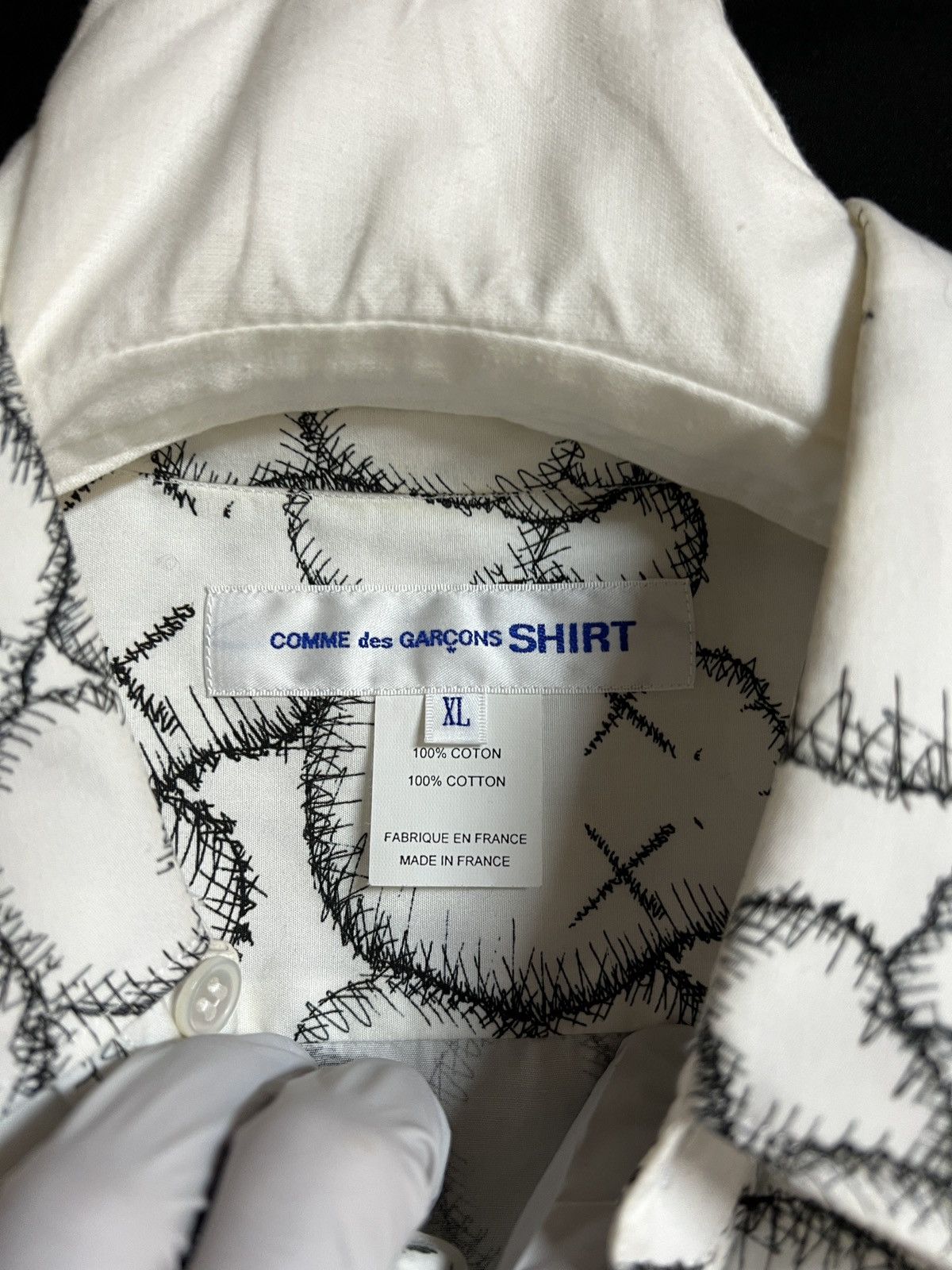 Comme des Garcons × Kaws Kaws shirt FH - B025 Size US XL / EU 56 / 4 - 3 Thumbnail