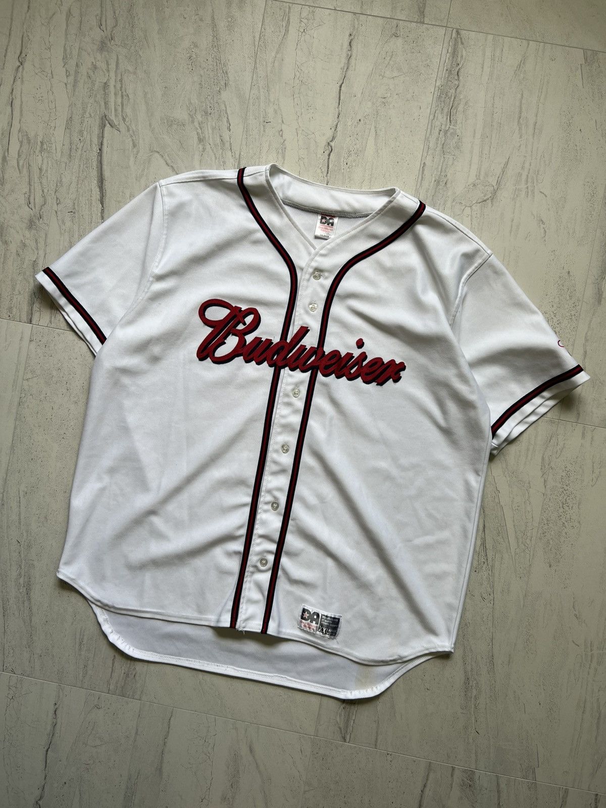 MLB Vintage MLB Budweiser Promo Rare Iconic Baseball Jersey Size US XXL / EU 58 / 5 - 2 Thumbnail