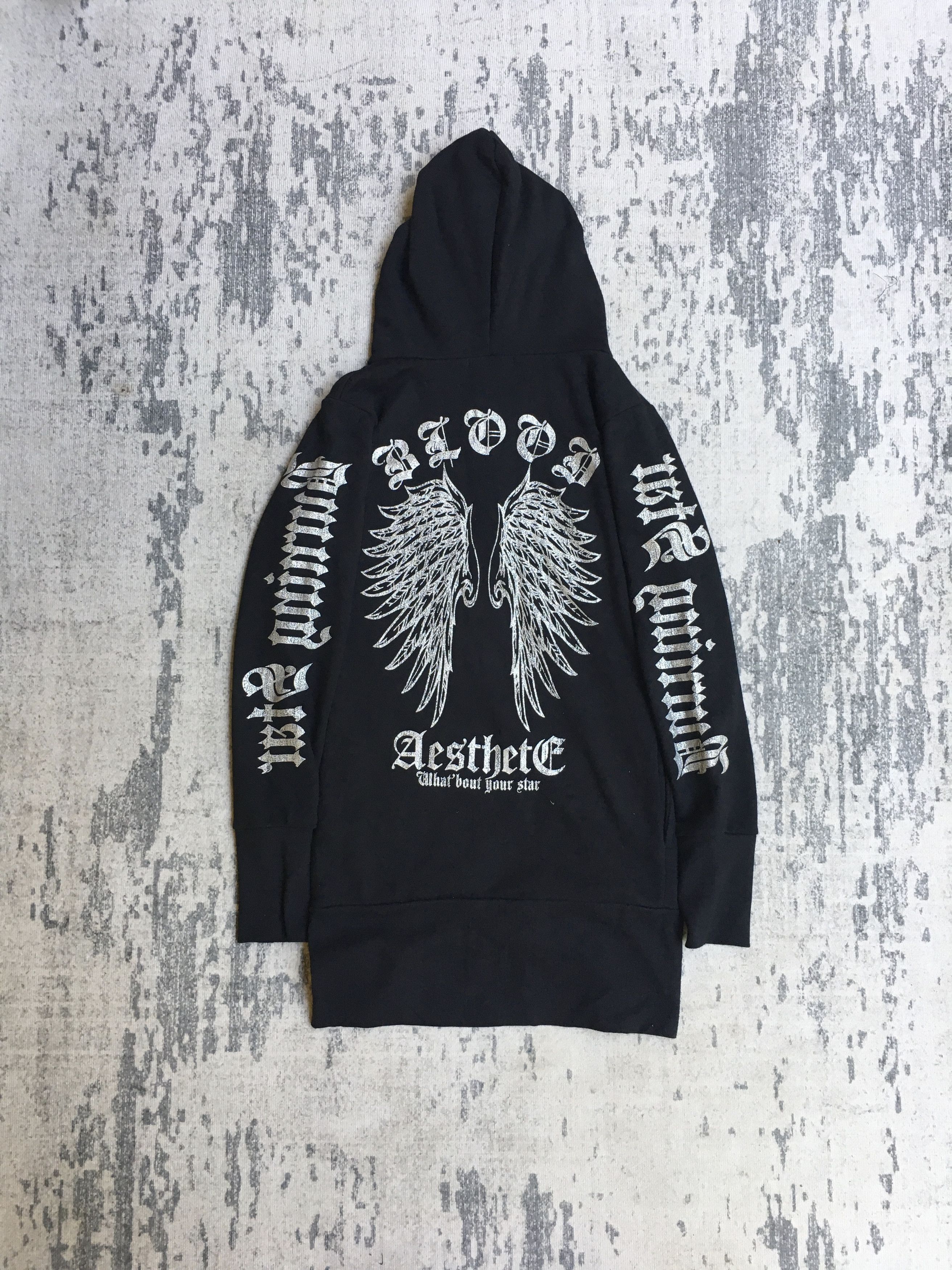 If Six Was Nine Japanese Blue Stripe Wings Skull Poem Riot Size US M / EU 48-50 / 2 - 8 Thumbnail