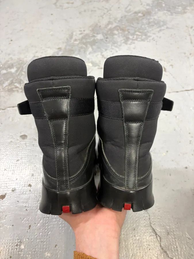 Prada 2000s Prada Black Strap Hiking Leather Boots Size US 9.5 / EU 42-43 - 7 Thumbnail