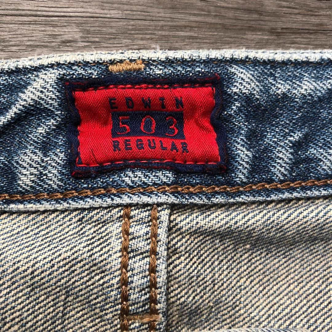 Edwin Edwin 503 Made in Japan Denim Jeans Cropped Fade 32 Size US 32 / EU 48 - 2 Thumbnail