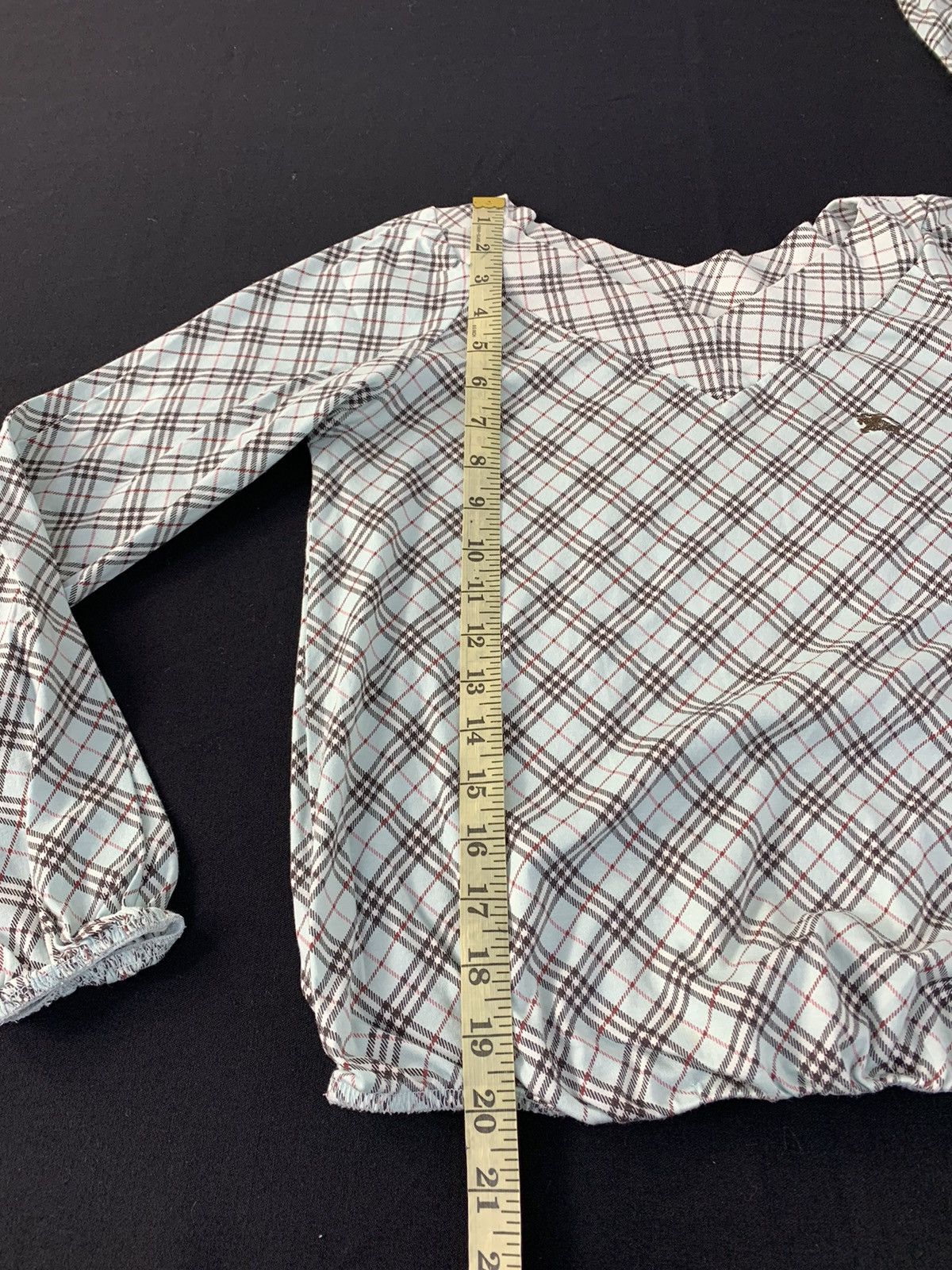 Burberry Burberry London Blue Label Nova Check Monogram Longsleeve Te Size S / US 4 / IT 40 - 10 Thumbnail