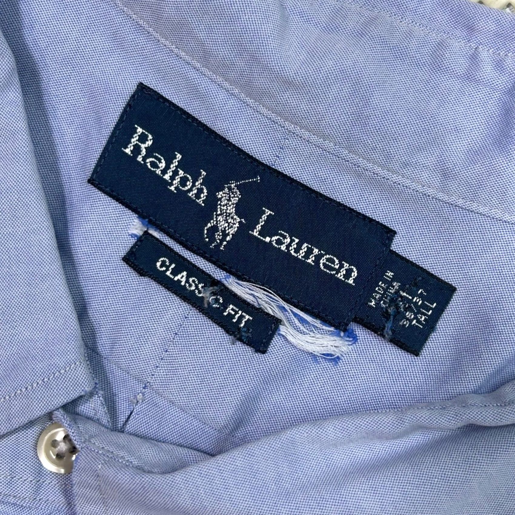 Ralph Lauren Ralph Lauren Classic Fit Shirt Long Sleeve Button Down Light Blue Tall Size US XXL / EU 58 / 5 - 4 Thumbnail