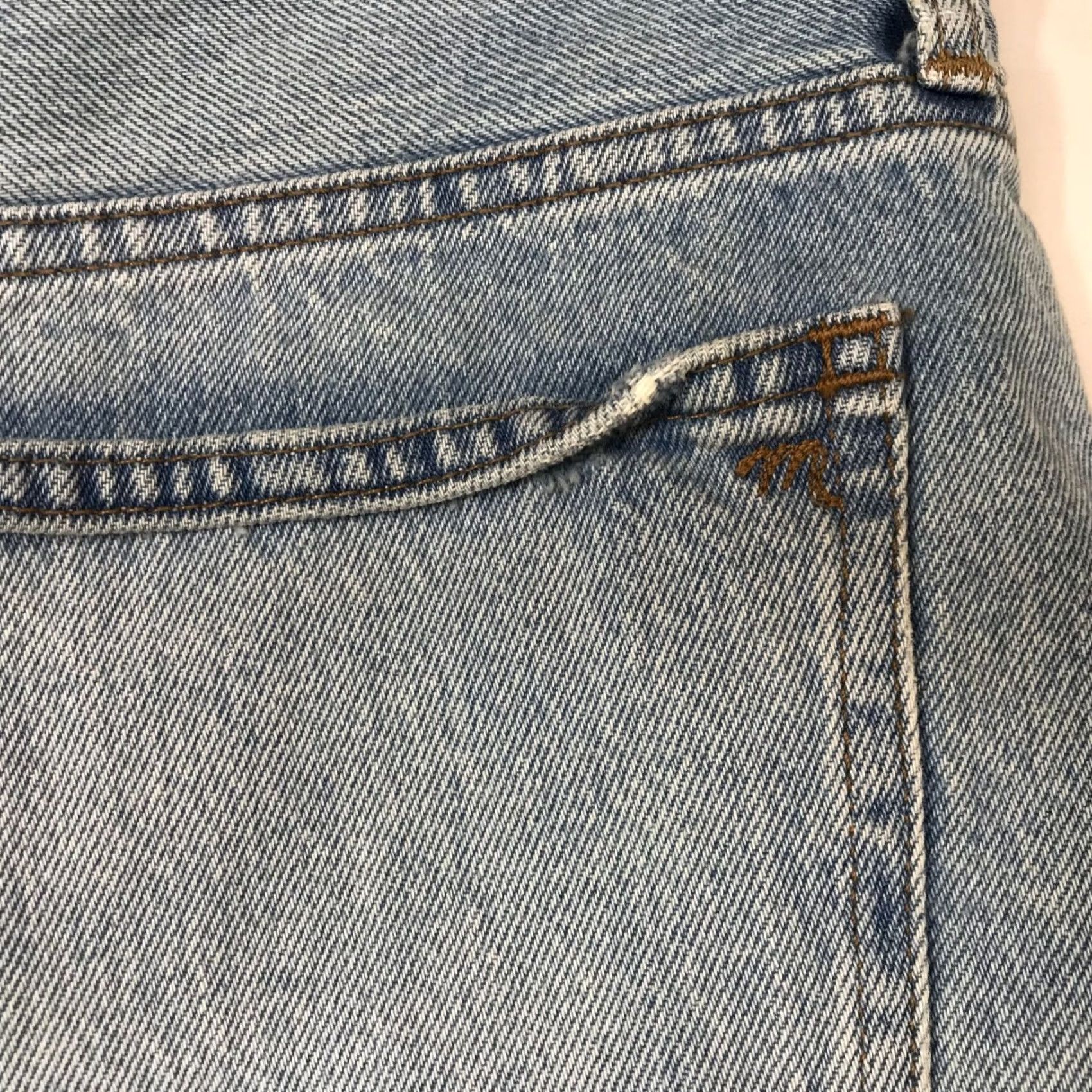 Madewell MADEWELL Womens 28 Blue Denim Cut-Off Jean Shorts Size 28" / US 6 / IT 42 - 6 Thumbnail
