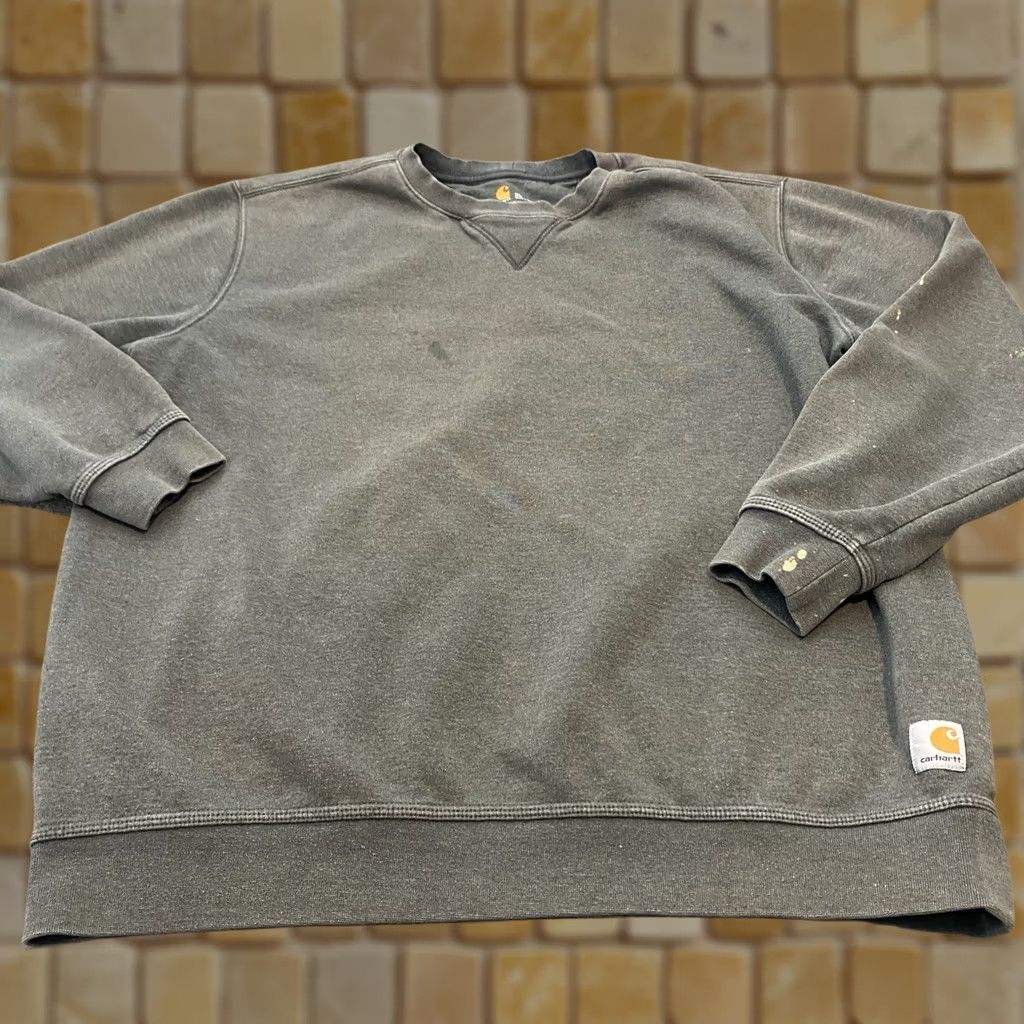 Carhartt VINTAGE Carhartt Mens XL Gray Sweatshirt K124 Grunge Streetwear Size US XL / EU 56 / 4 - 1 Thumbnail