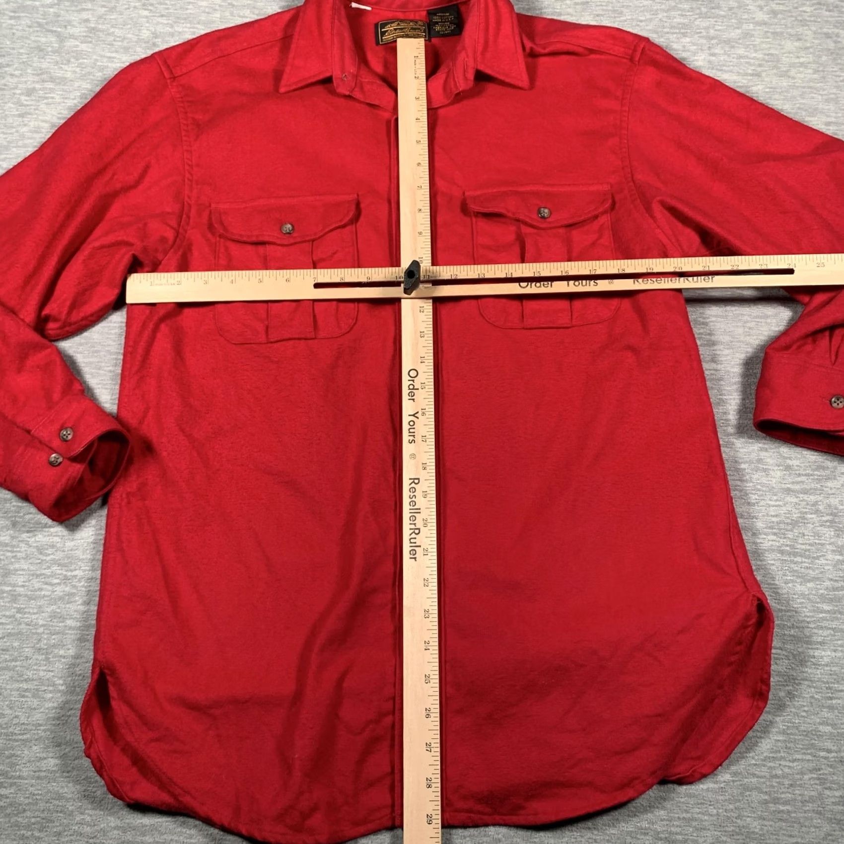 Eddie Bauer VINTAGE Eddie Bauer Shirt Mens Medium Red Button-Up Long Sleeve Workwear USA 90s Size US M / EU 48-50 / 2 - 5 Thumbnail
