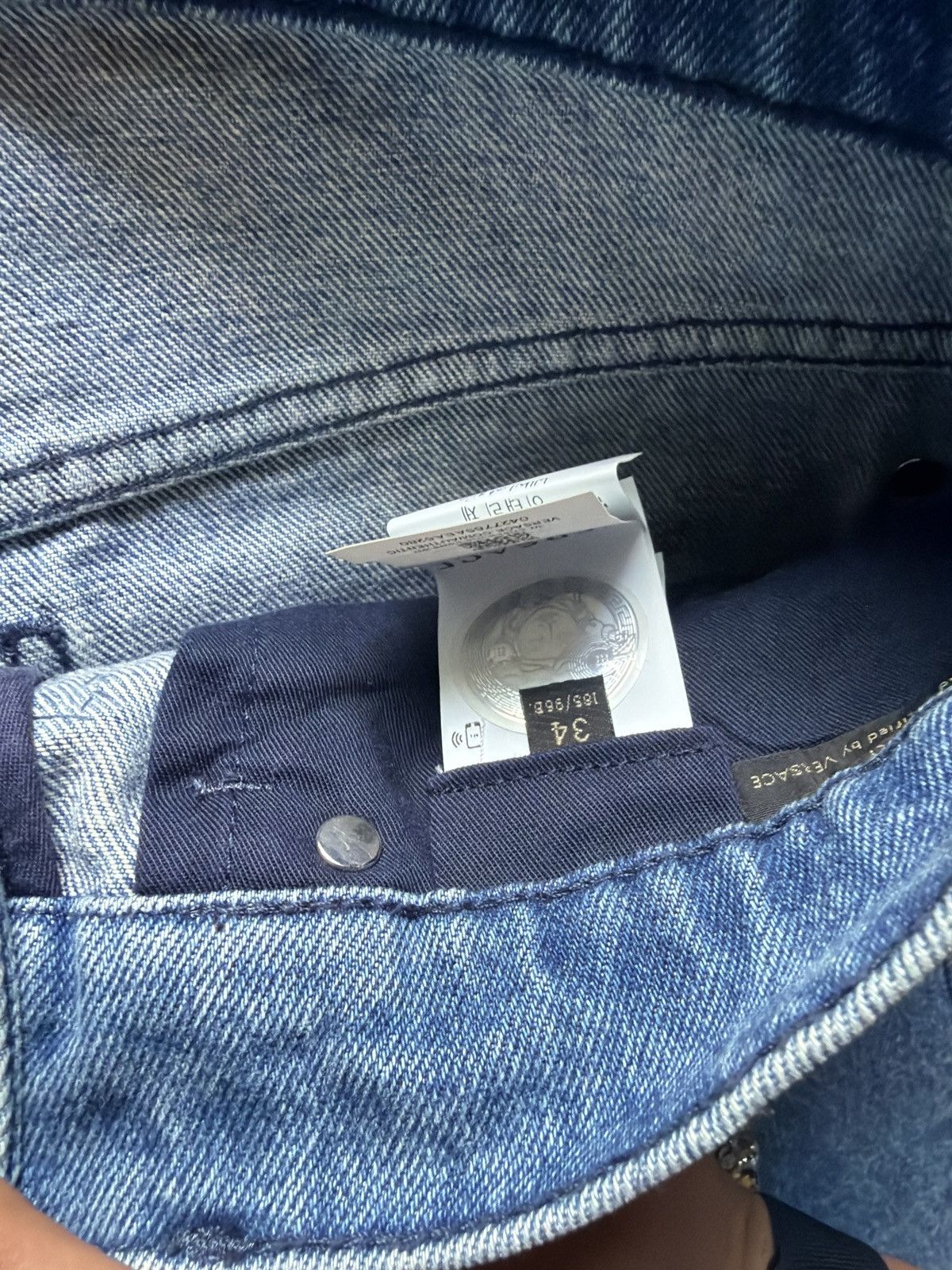 Versace Versace Crystal Embellished Baroque Denim Jeans Size US 34 / EU 50 - 4 Thumbnail