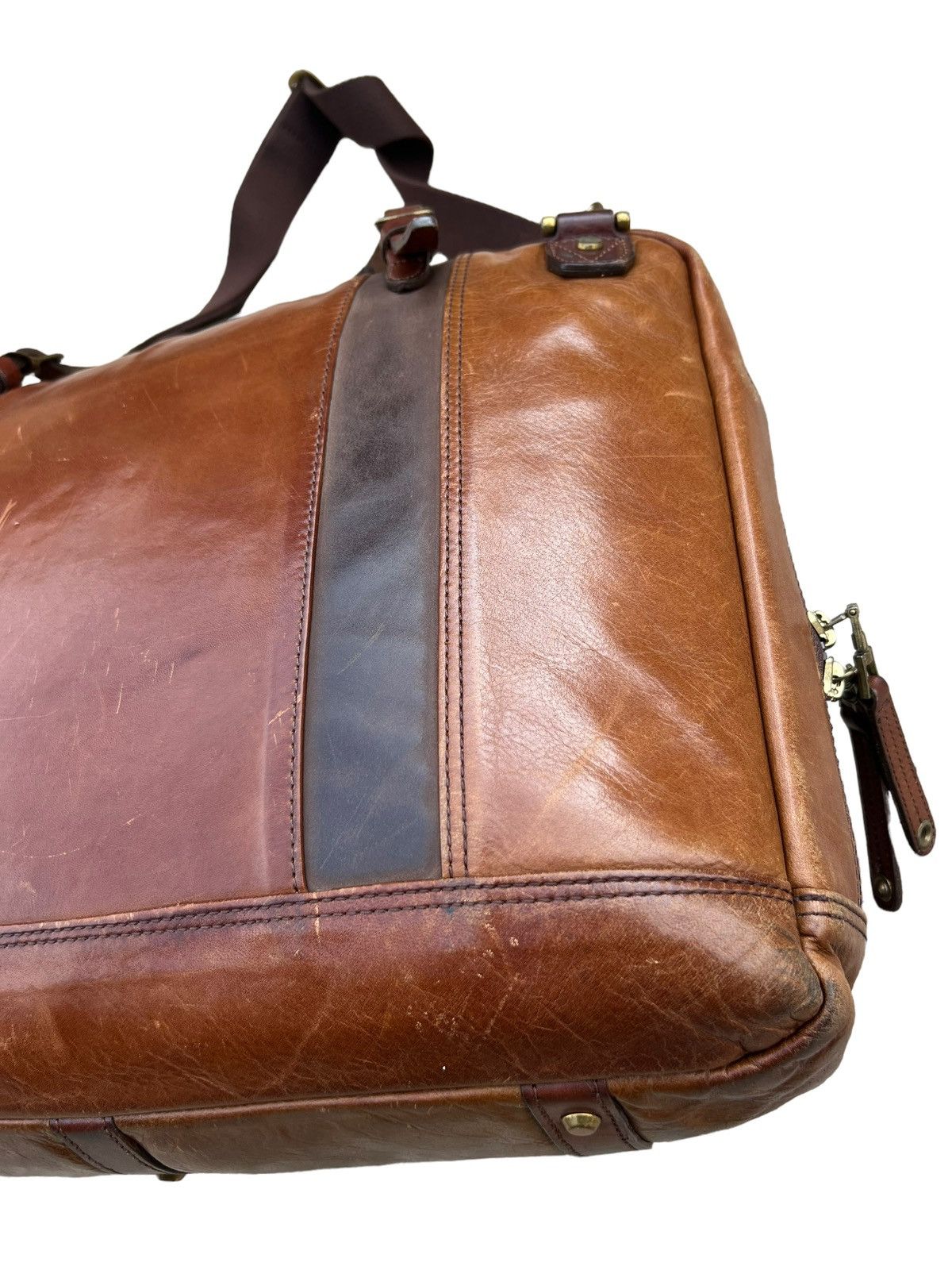 Leather × MasterPiece Masterpiece Japan Patina Leather 2 Way Bag Size ONE SIZE - 11 Thumbnail