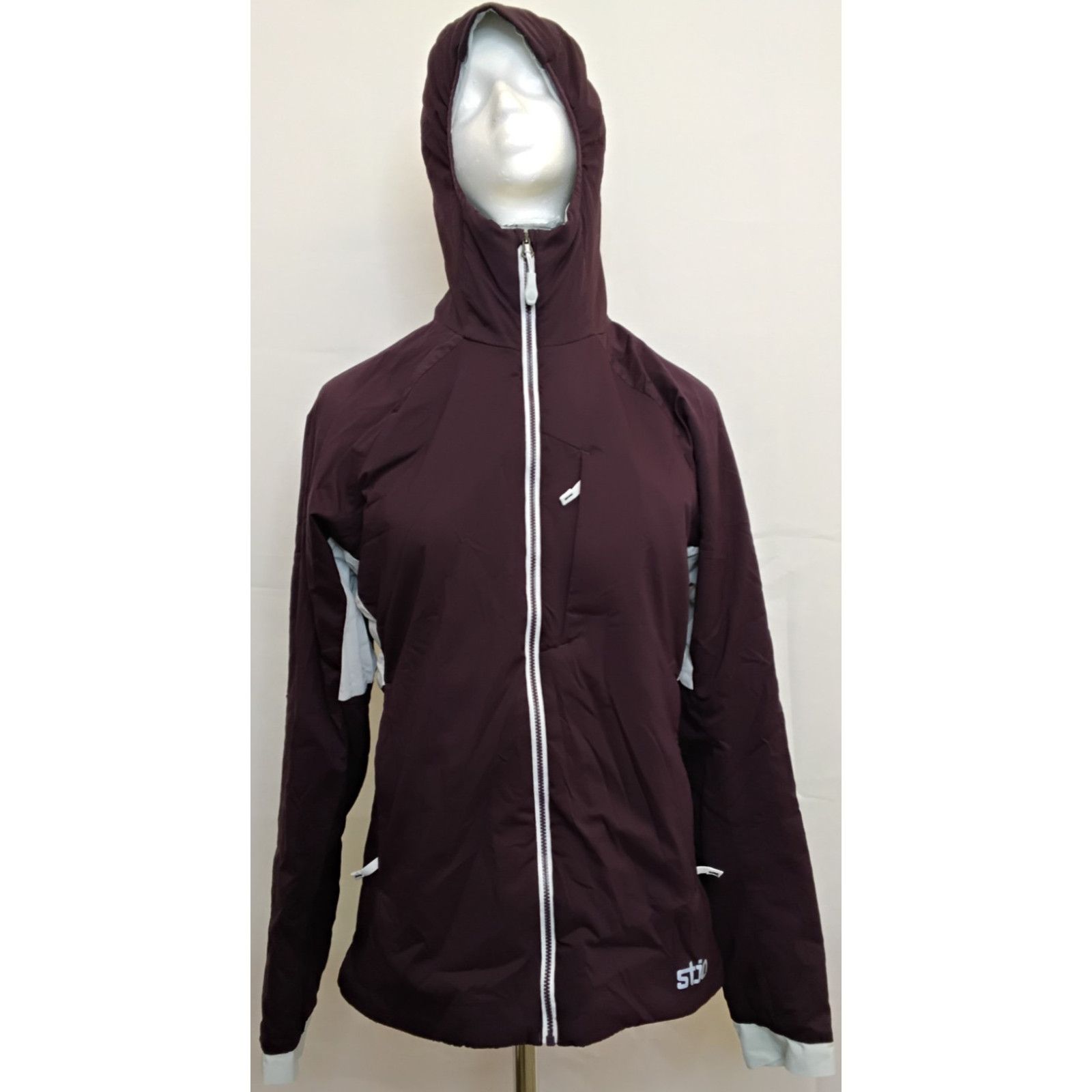 Stio Stio Jacket Women's M Maroon/White Lightweight Polartech Size M / US 6-8 / IT 42-44 - 2 Thumbnail