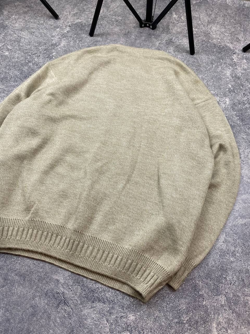 Vintage Vintage Sweater 1990s Knit Striped 3D Knit Button Neck Sweater Size XL Size US L / EU 52-54 / 3 - 5 Thumbnail