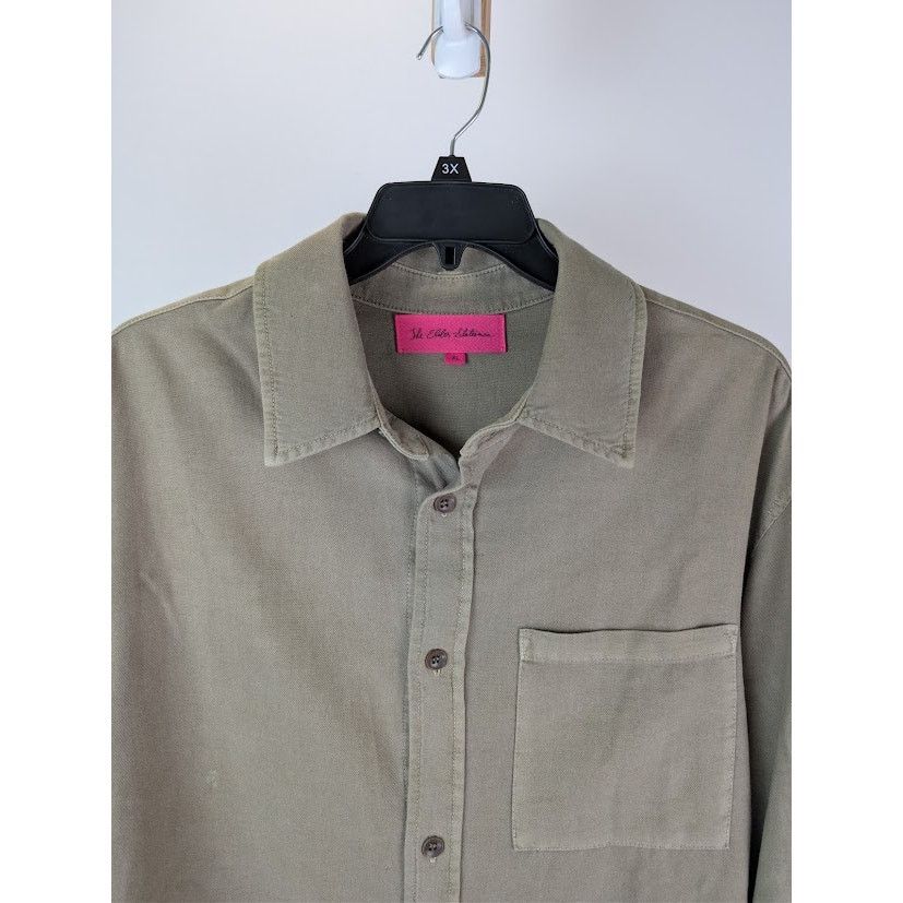 The Elder Statesman o1rshd1 Early Dawn Stonewashed Twill Button up Shirt Size US XL / EU 56 / 4 - 6 Thumbnail