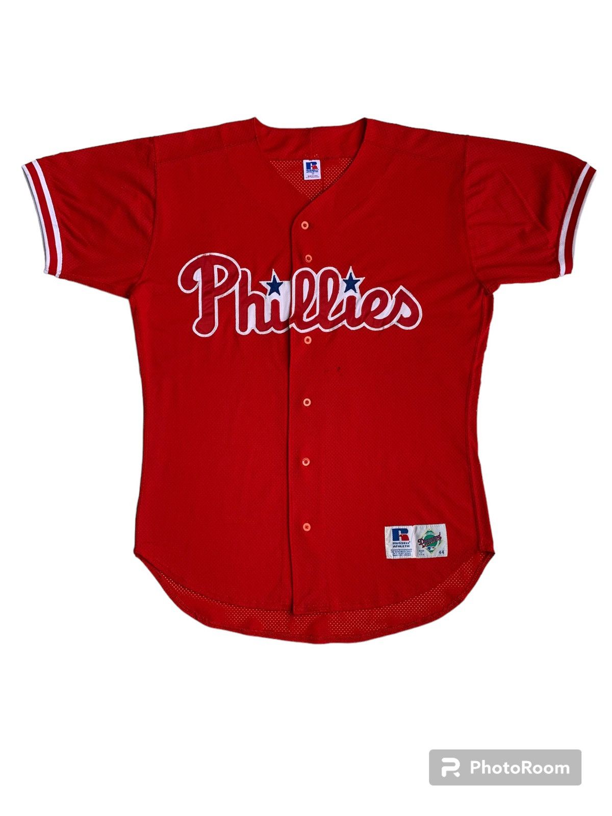 Other Vintage 80s Russell Athletic MLB Phillies Jersey Team Size US XL / EU 56 / 4 - 1 Thumbnail
